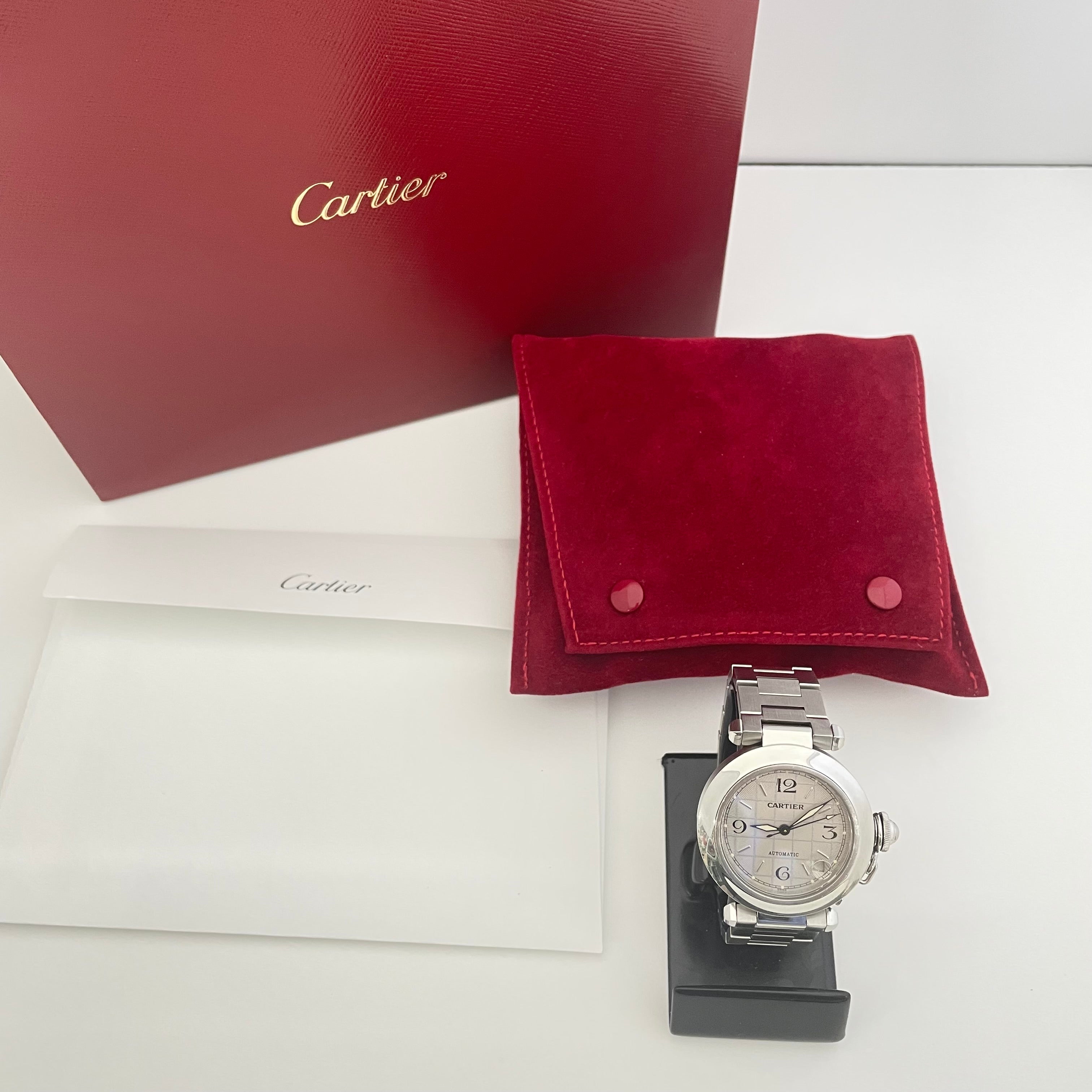 【送料無料】_ Cartier_(カルティエ)_パシャC _ステンレススチール2324_ユニセックス自動巻_中古品