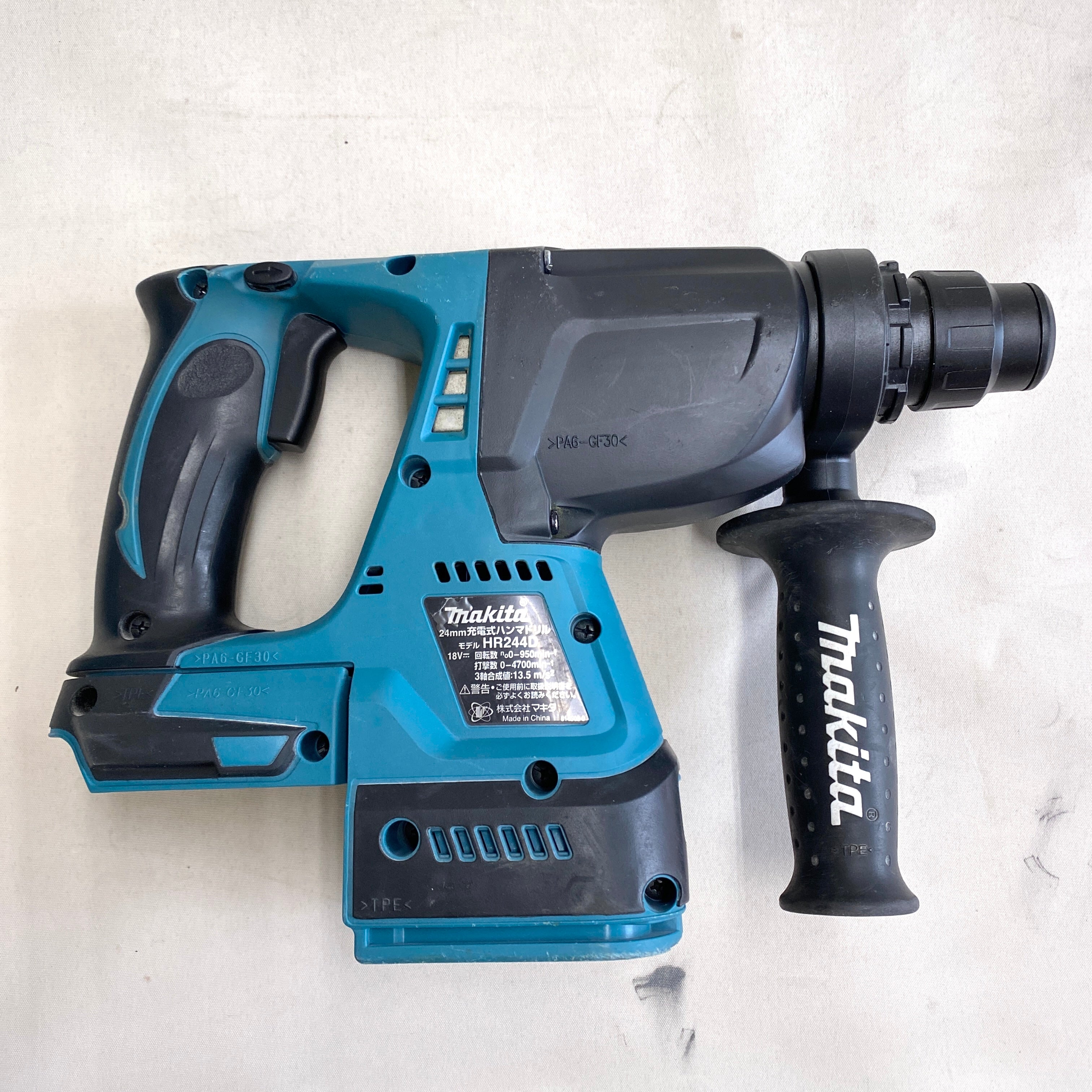 makita_(マキタ)_充電式充電式ハンマドリル_HR244DRGX_充電器/バッテリ2個付き_中古品