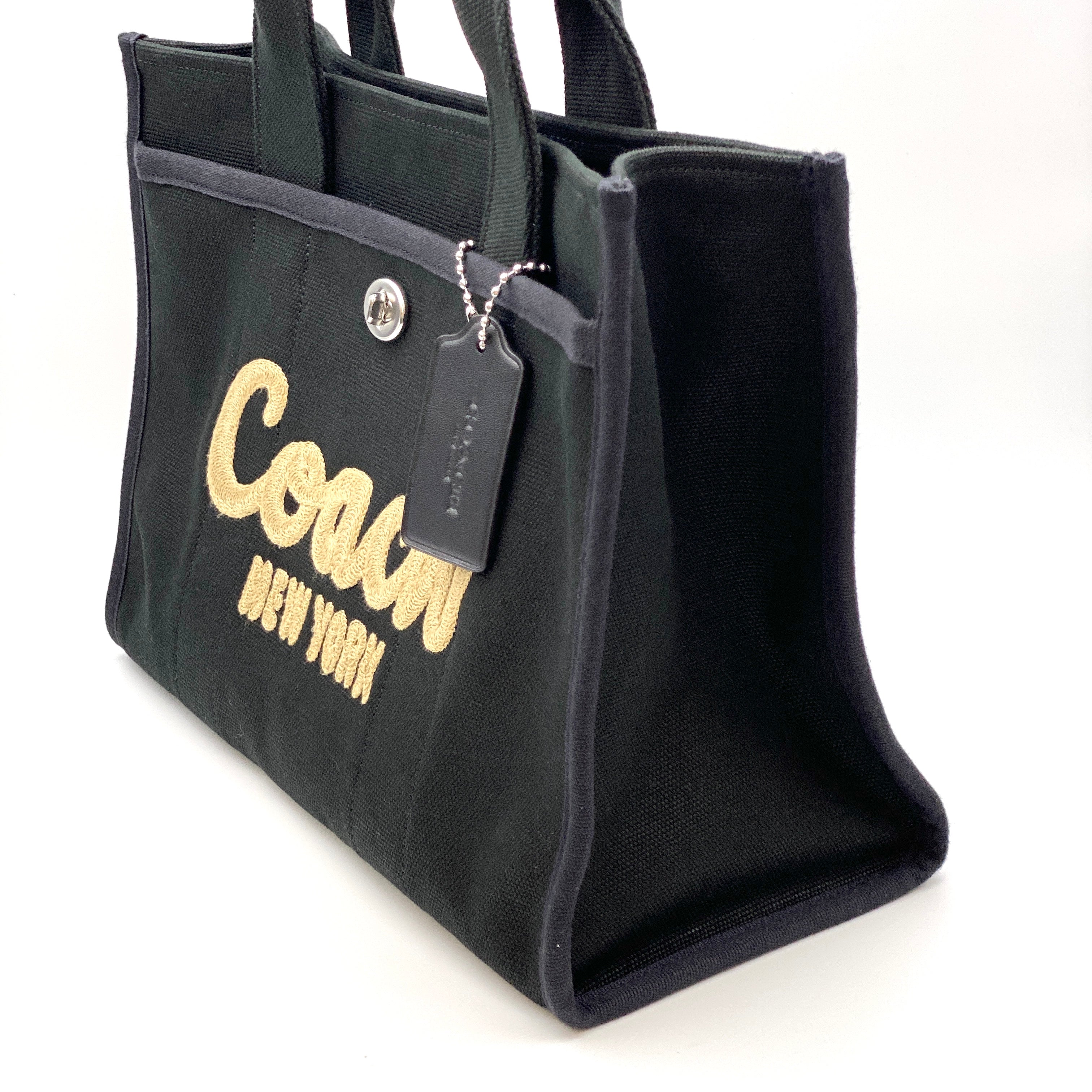 【送料無料】_ COACH_(コーチ)_カーゴトート2WAY _ショルダーベルト付 CP158LHBLK _中古品
