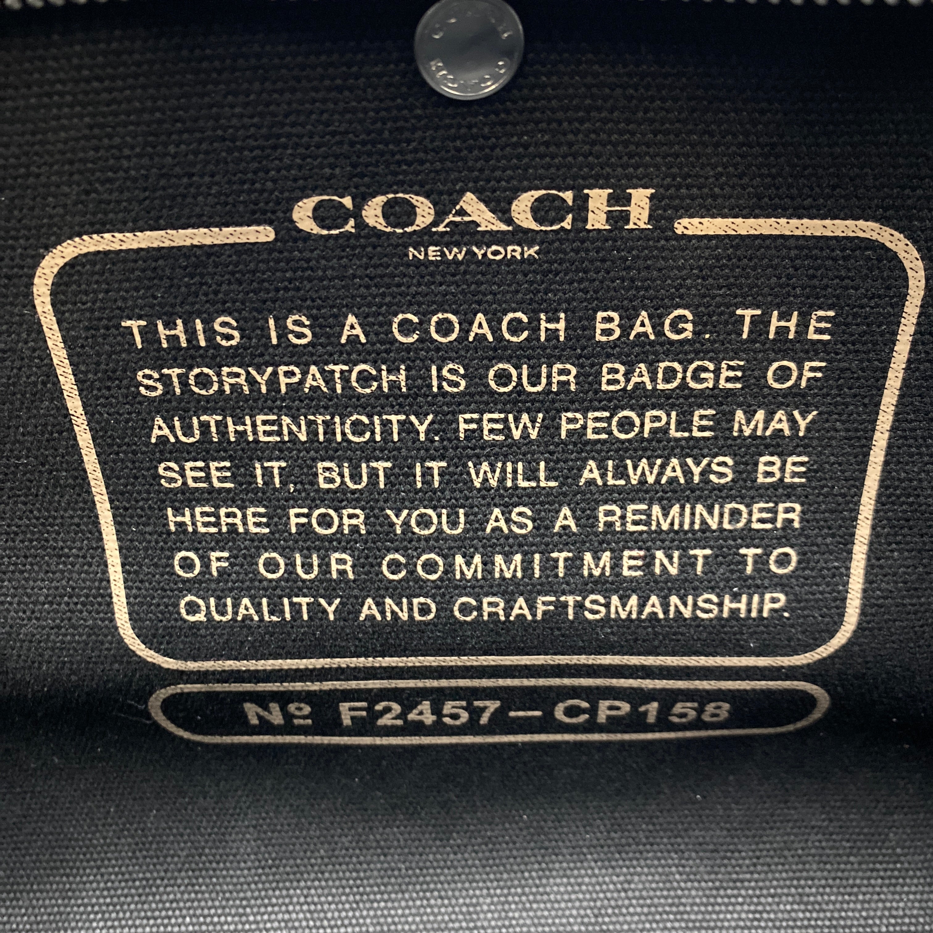 【送料無料】_ COACH_(コーチ)_カーゴトート2WAY _ショルダーベルト付 CP158LHBLK _中古品