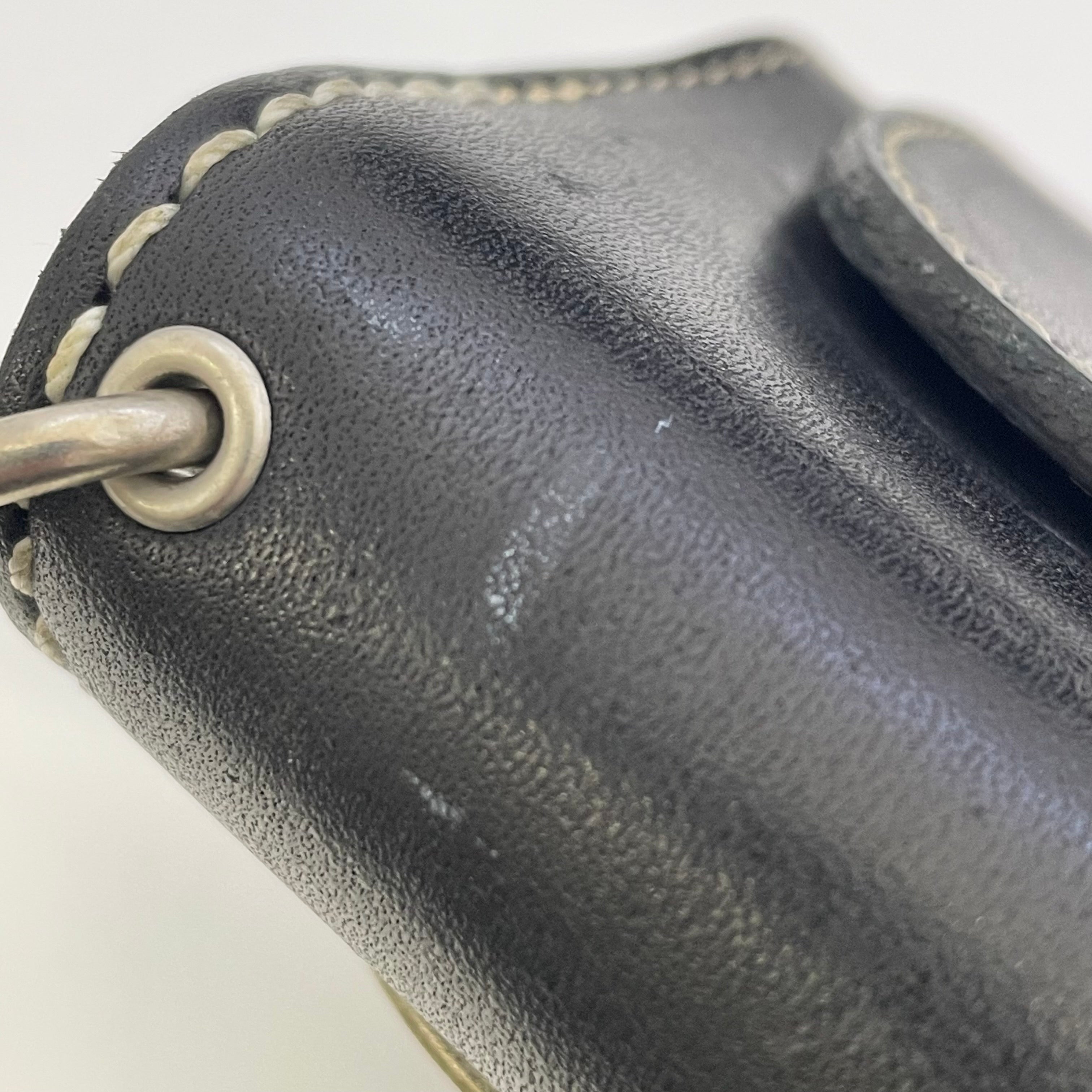 【送料無料】_ RED MOON_(レッドムーン)_MHS−02Iロングウォレット_ブラック レザーロープ付き_中古品