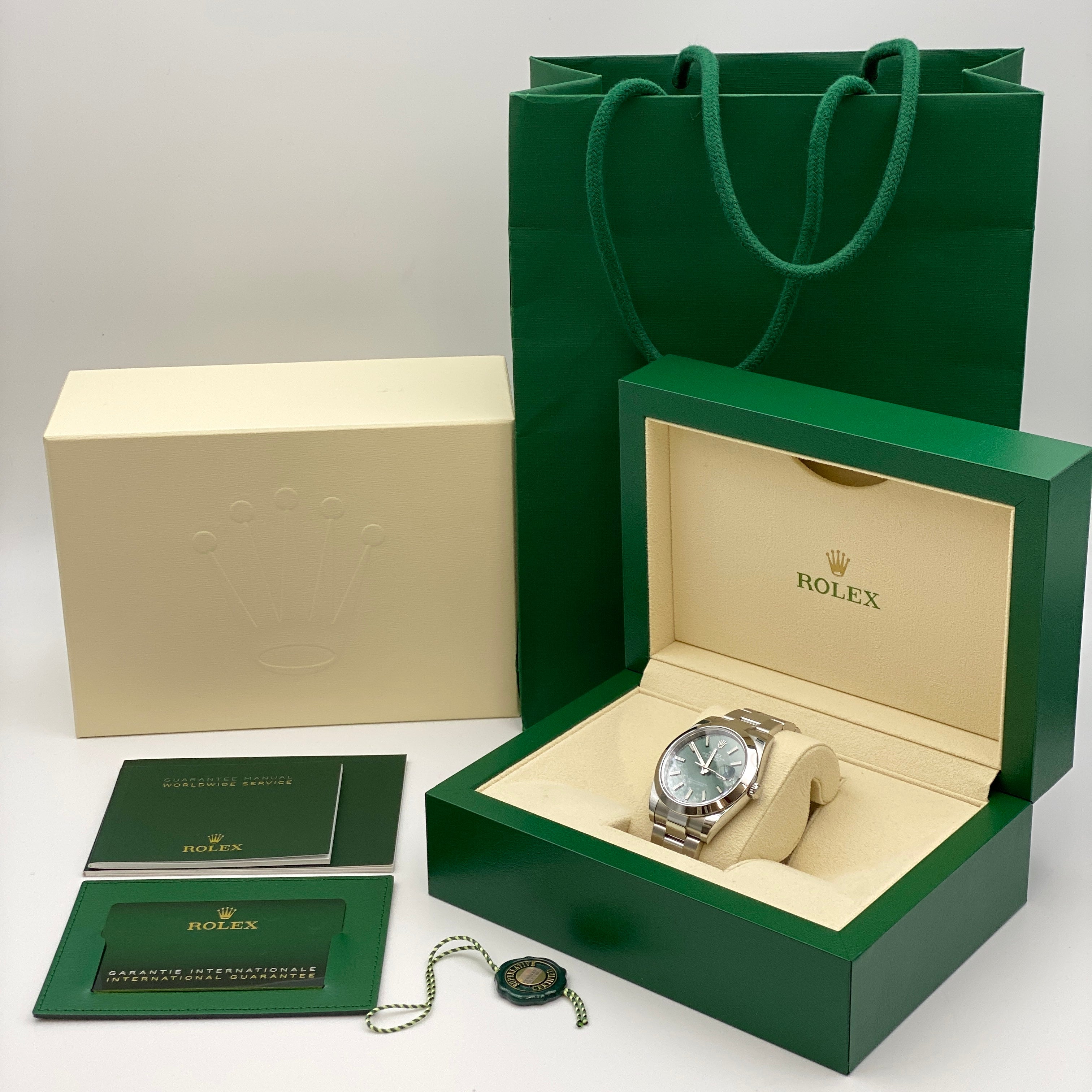 ROLEX_(ロレックス)_デイトジャスト41 _ミントグリーンダイヤル _126300 _中古品