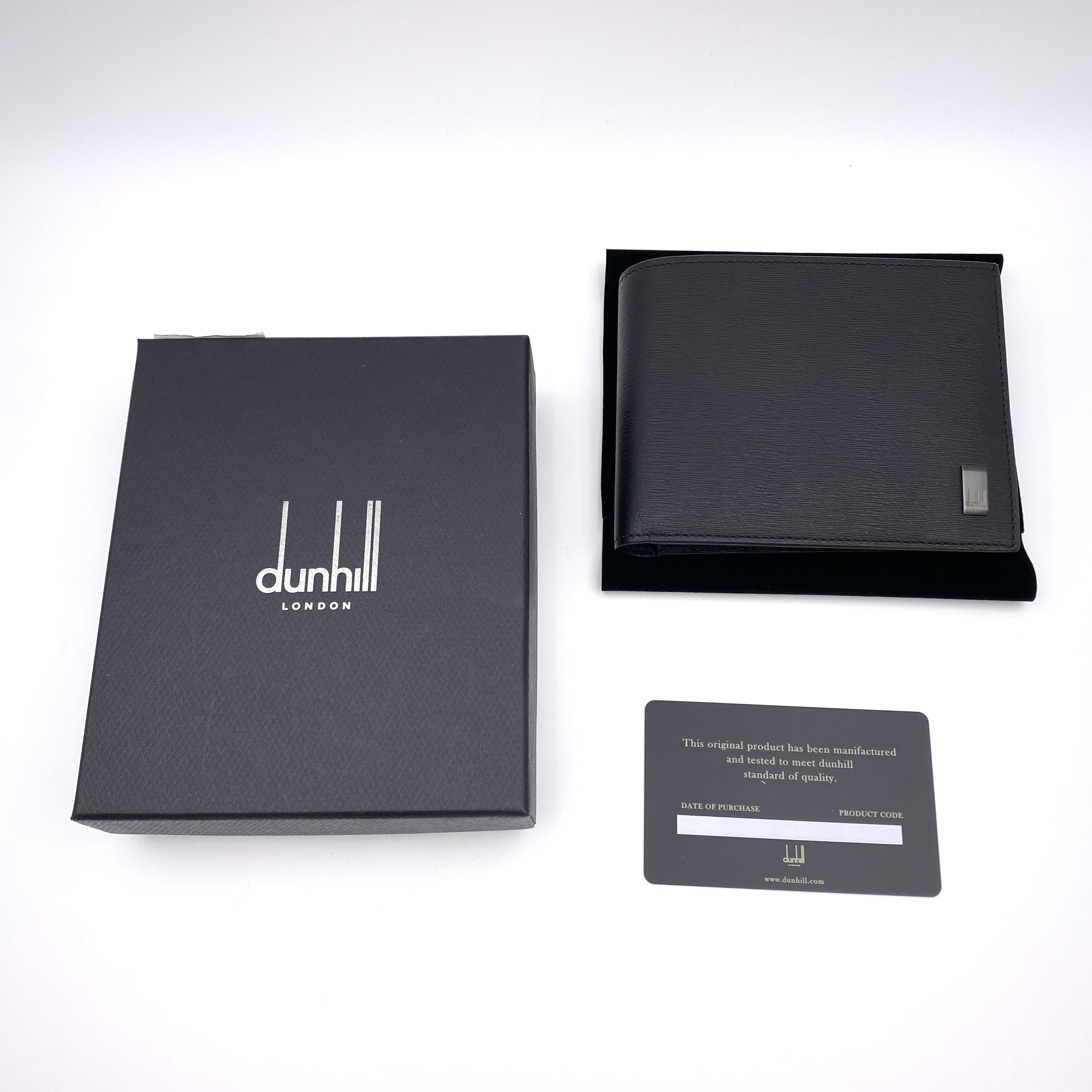 【送料無料】_ dunhill_(ダンヒル)_メンズ二つ折り財布 _ DU19F2F32SG _中古品
