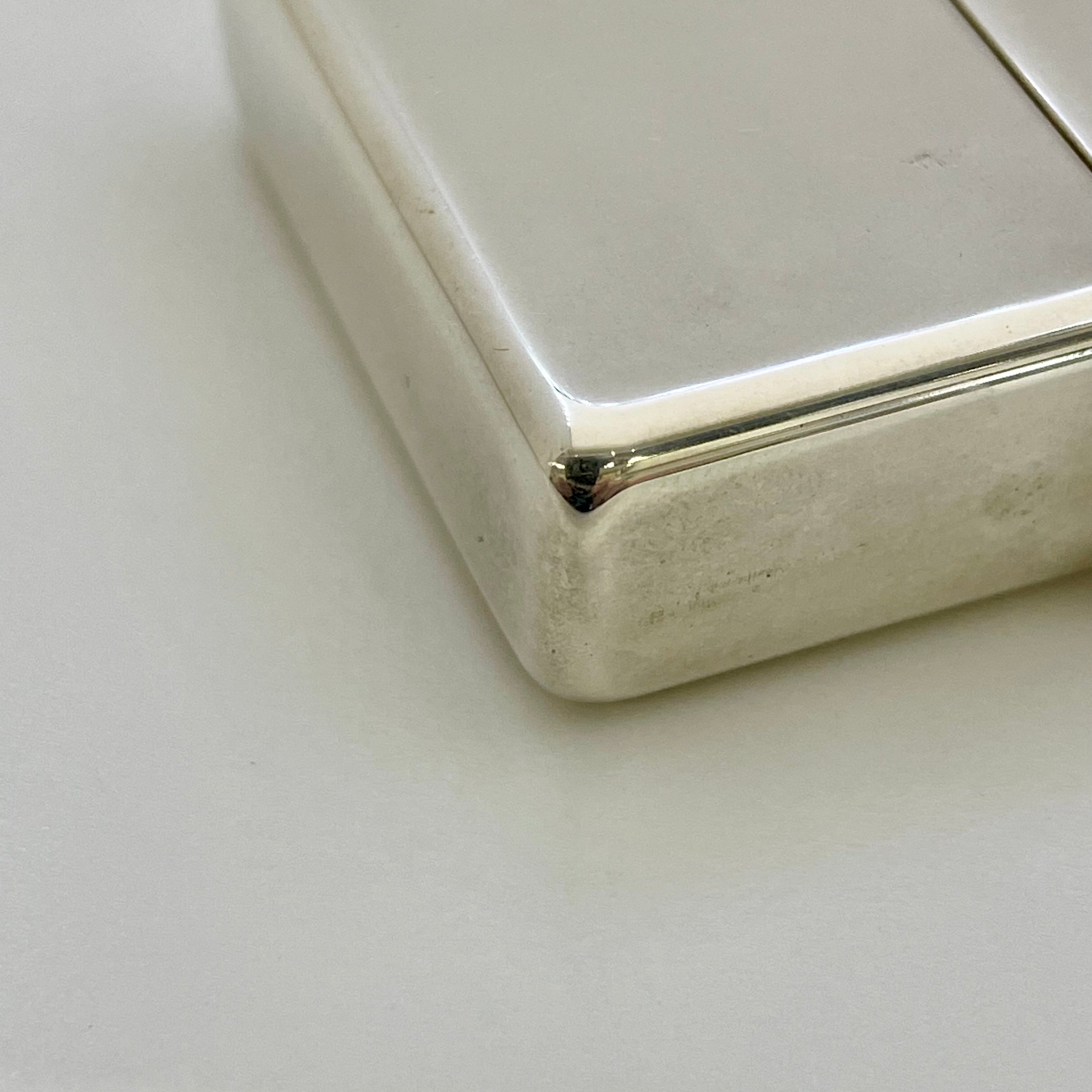【送料無料】_ Zippo_(ジッポ)_オイルライター_STERLING SILVER無地2005_中古品