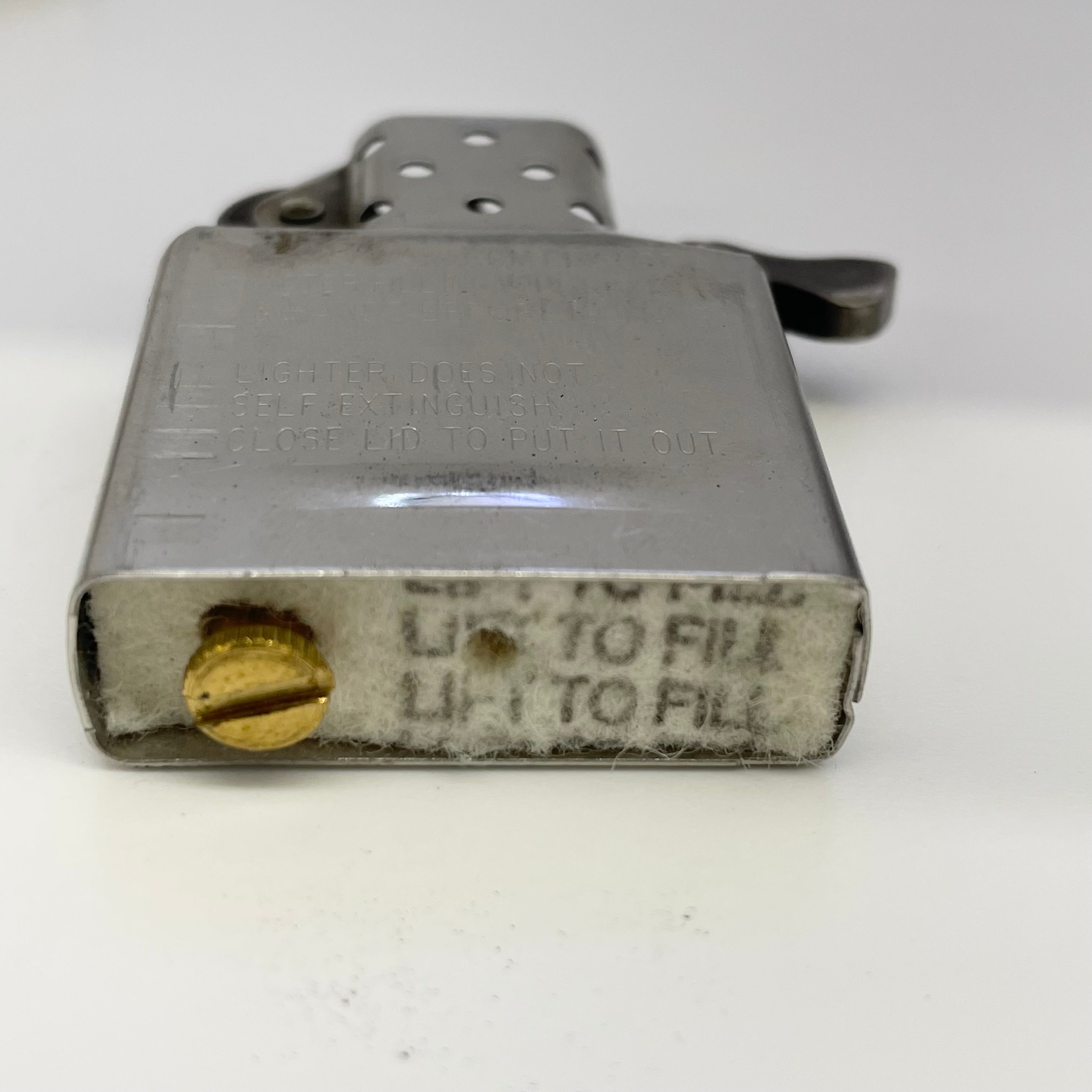 【送料無料】_ Zippo_(ジッポ)_オイルライター_STERLING SILVER無地2005_中古品