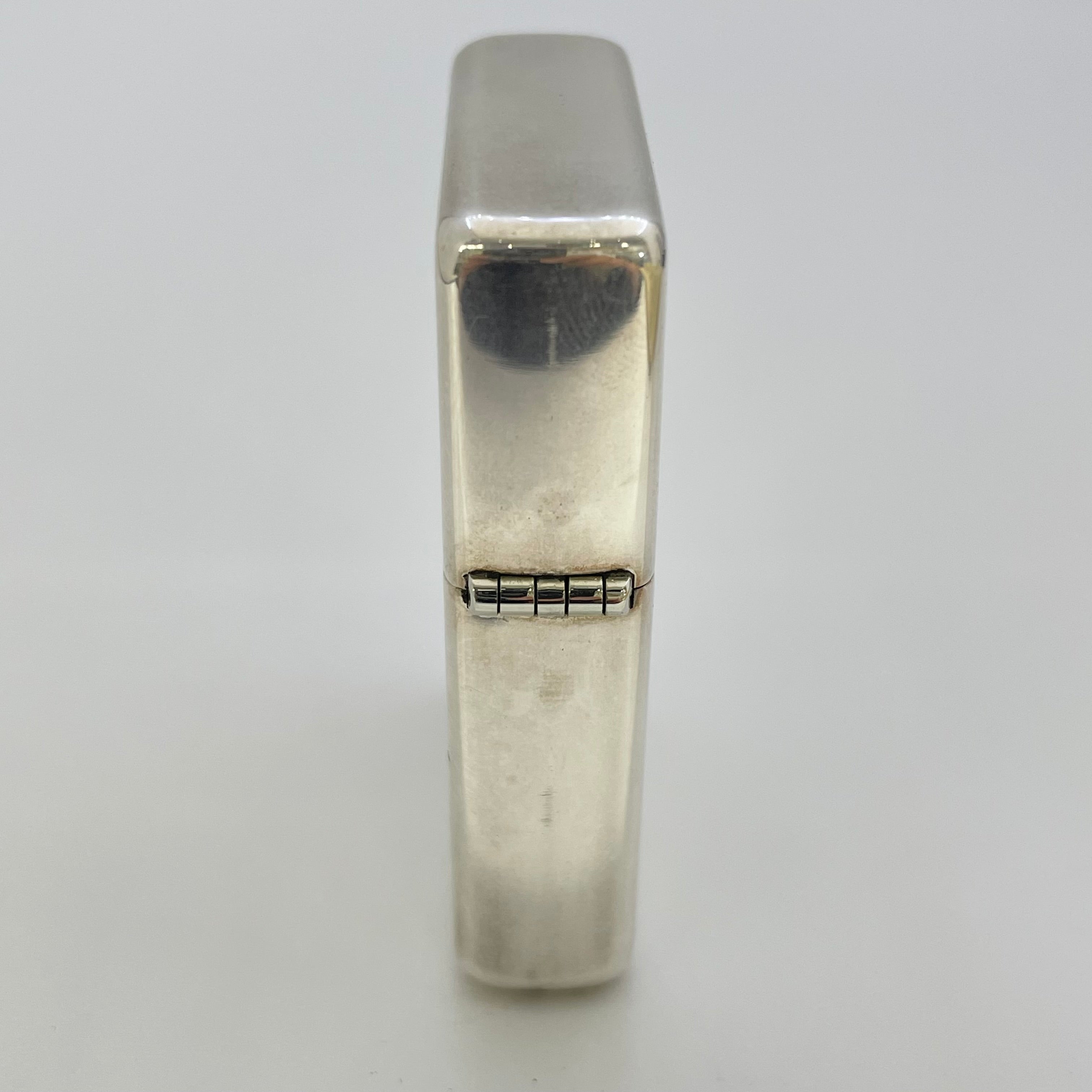 【送料無料】_ Zippo_(ジッポ)_オイルライター_STERLING SILVER無地2005_中古品