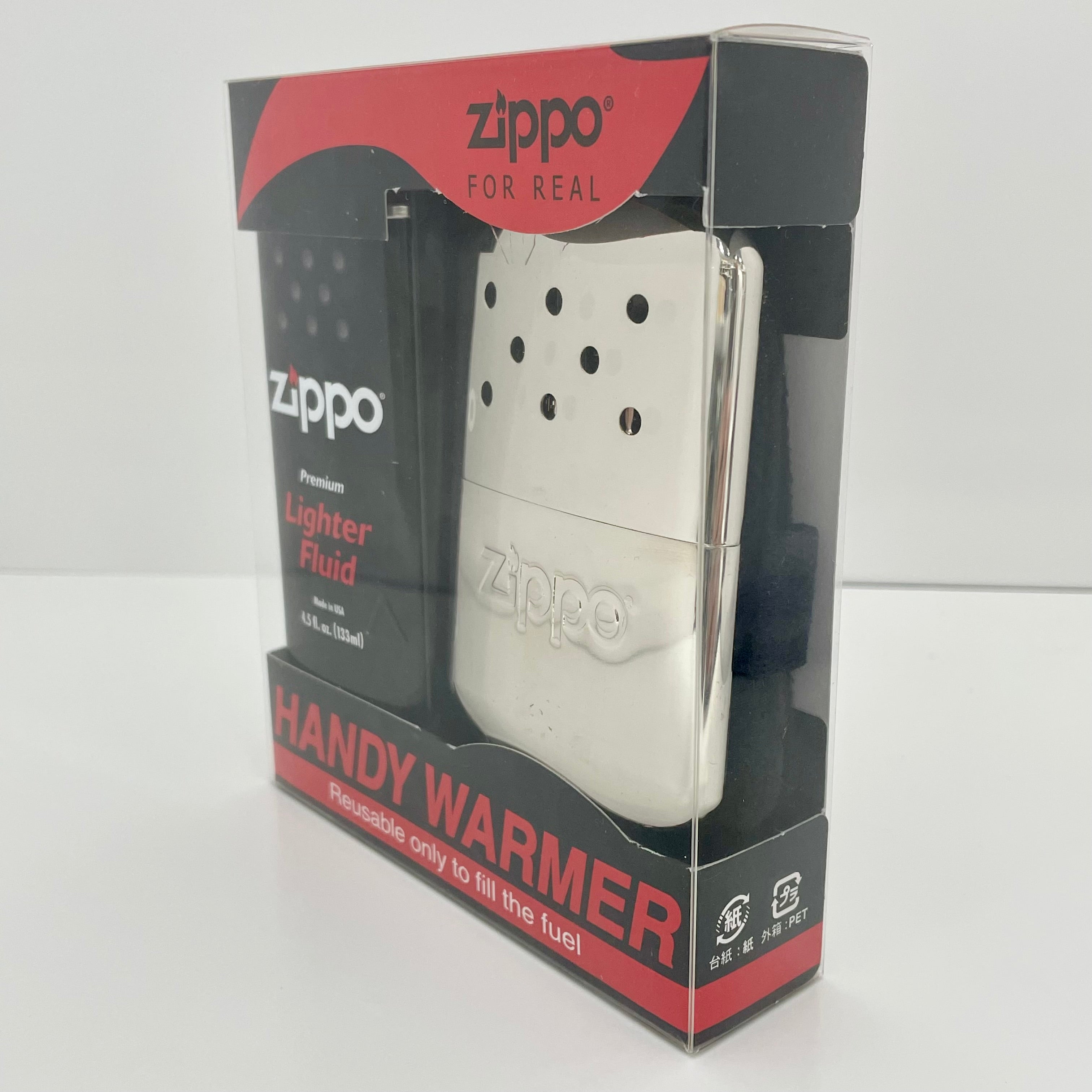 【送料無料】_ ZiPPO_(ジッポー)_ハンディウォーマー&オイルセット_(オイル式充填式カイロ)_ZHW−JF(希少。廃番品)_新品未開封品