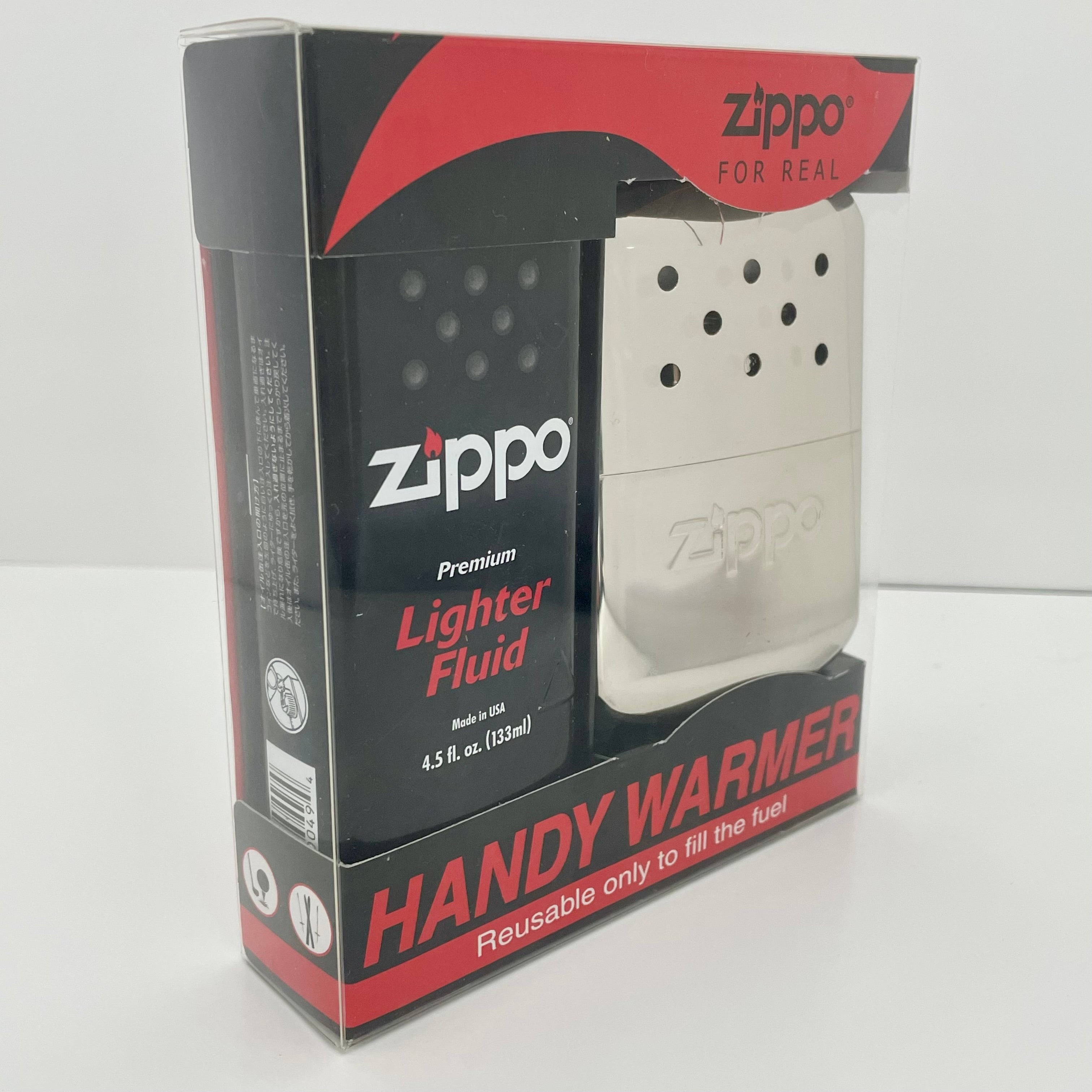 【送料無料】_ ZiPPO_(ジッポー)_ハンディウォーマー&オイルセット_(オイル式充填式カイロ)_ZHW−JF(希少。廃番品)_新品未開封品