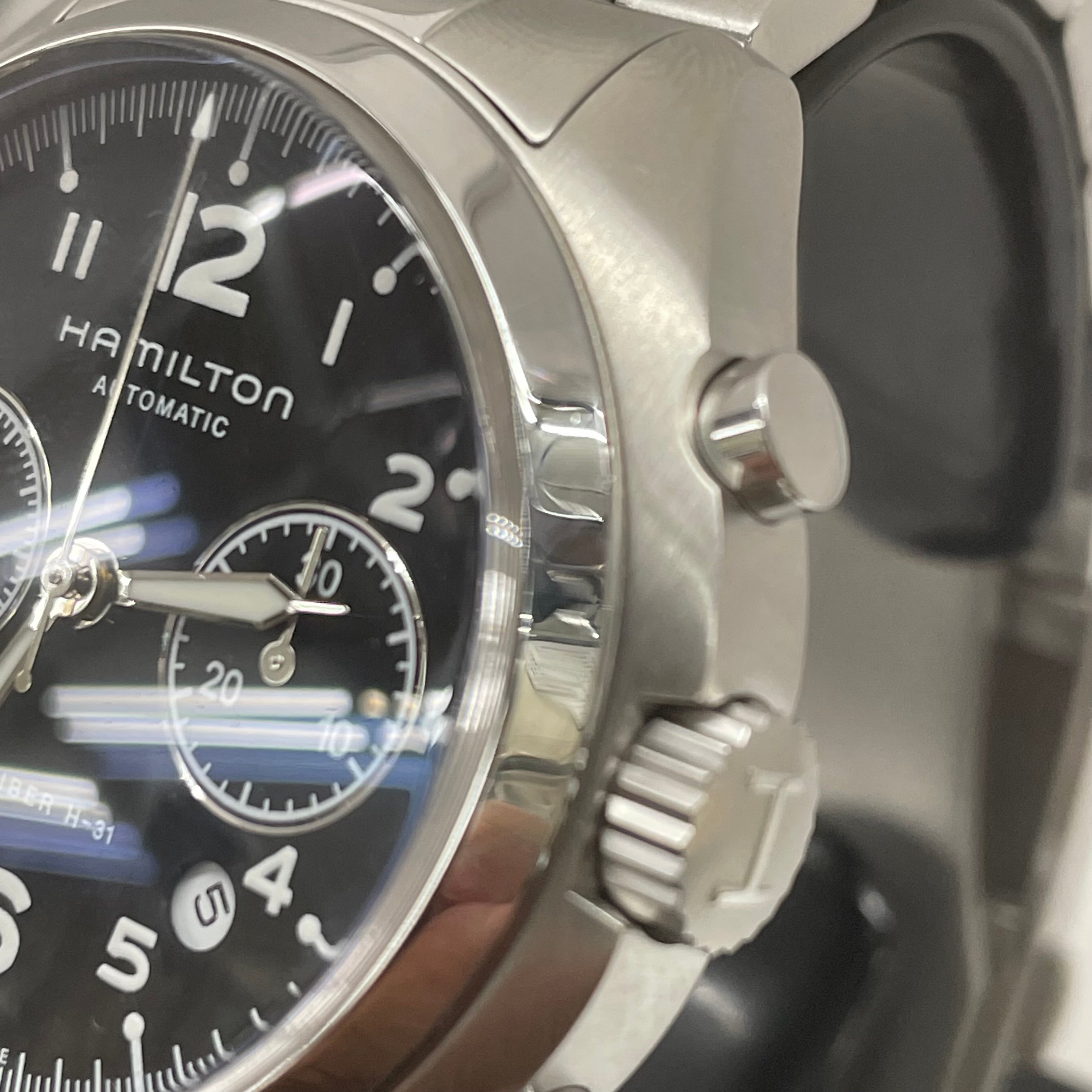 【送料無料】_ HAMILTON_(ハミルトン)_カーキ アビエーション _PILOT PIONEER AUTO CHRONO _H76416135_中古品