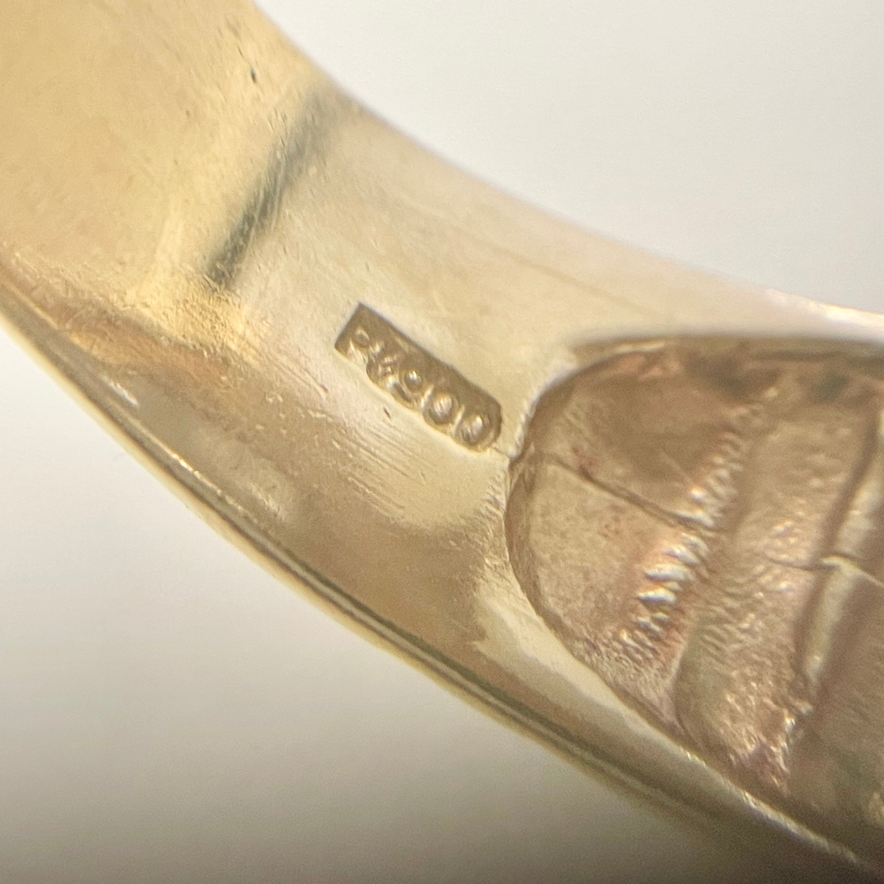 【送料無料】_ ノンブランド_プラチナコイン付き_K18/Pt900コンビリング_中古品