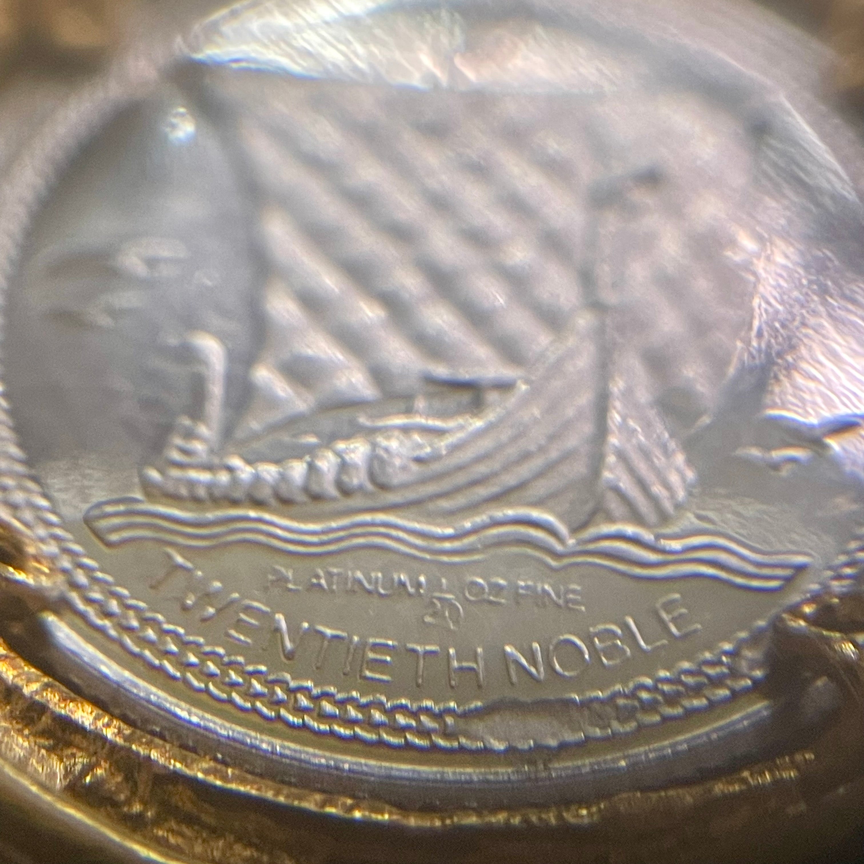 【送料無料】_ ノンブランド_プラチナコイン付き_K18/Pt900コンビリング_中古品