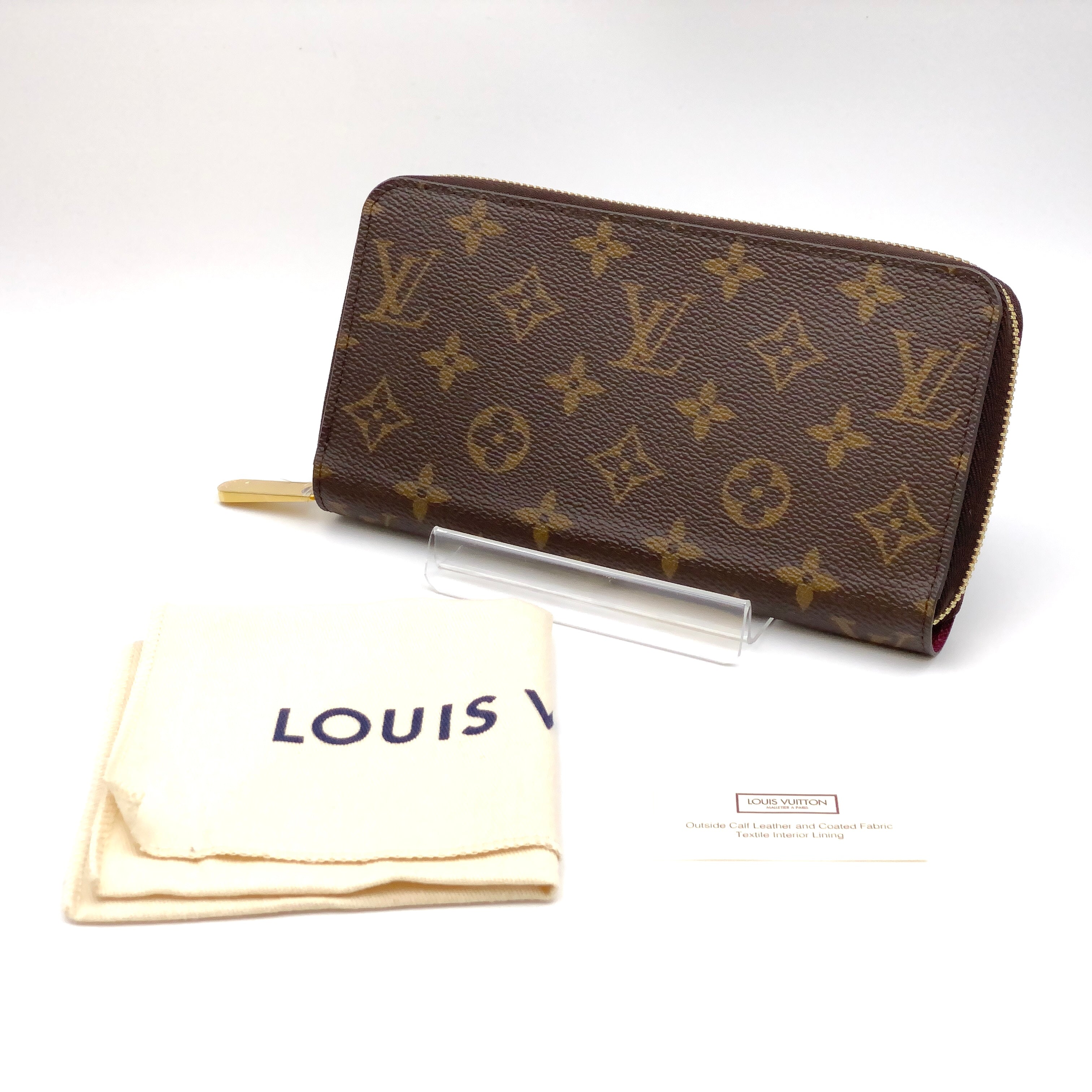 【送料無料】_ LOUIS VUITTON_(ルイヴィトン)_モノグラム ジッピーウォレット_ M41895 フューシャ_ 未使用品