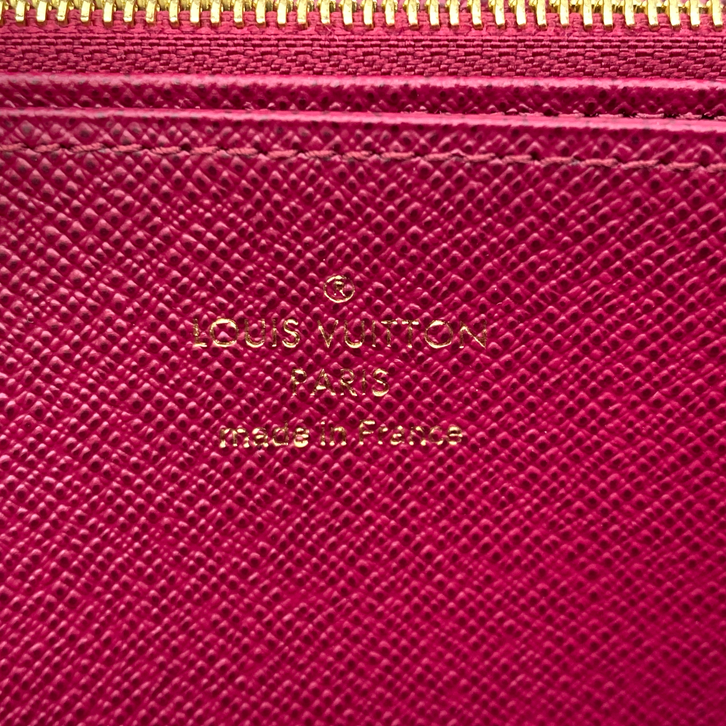 【送料無料】_ LOUIS VUITTON_(ルイヴィトン)_モノグラム ジッピーウォレット_ M41895 フューシャ_ 未使用品