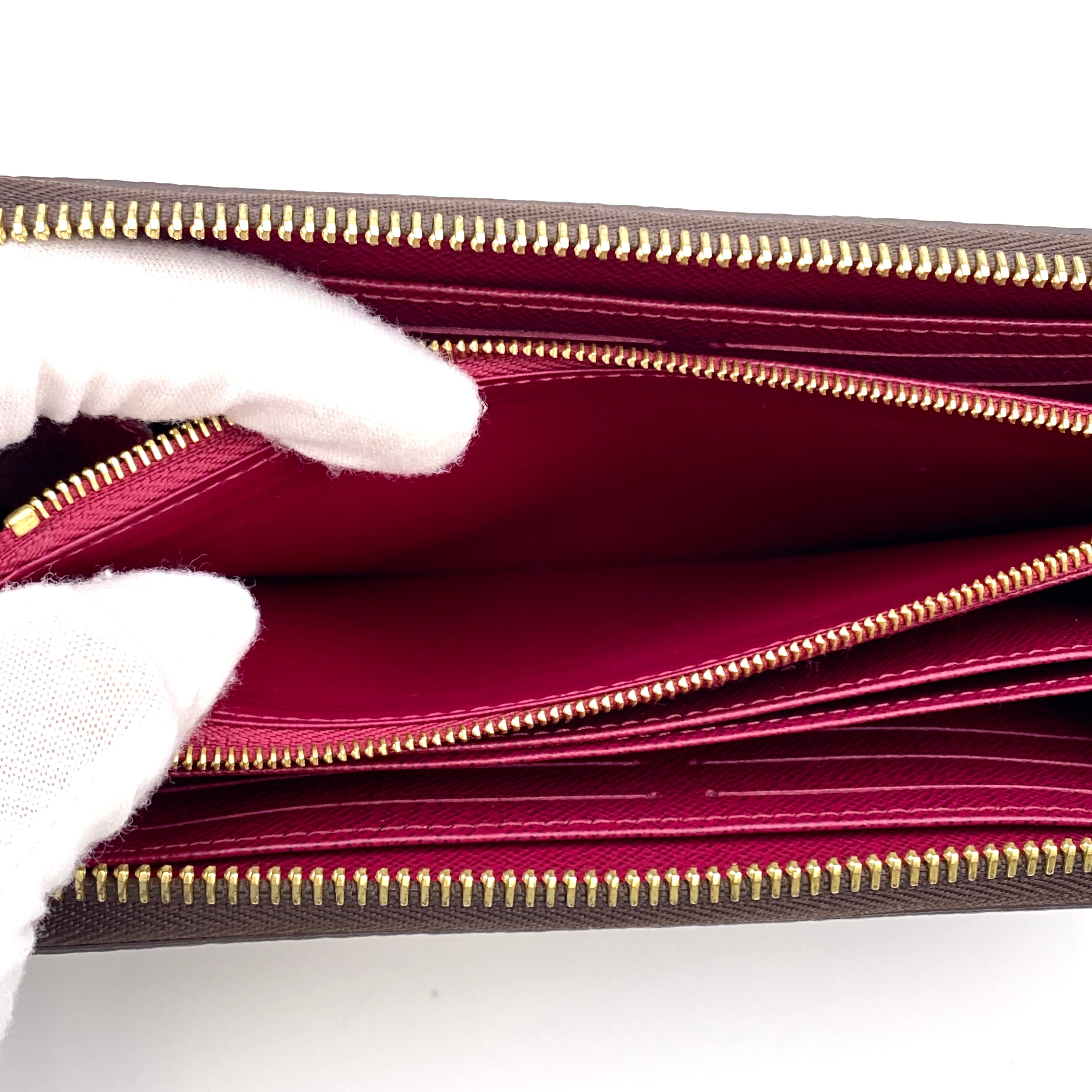 【送料無料】_ LOUIS VUITTON_(ルイヴィトン)_モノグラム ジッピーウォレット_ M41895 フューシャ_ 未使用品