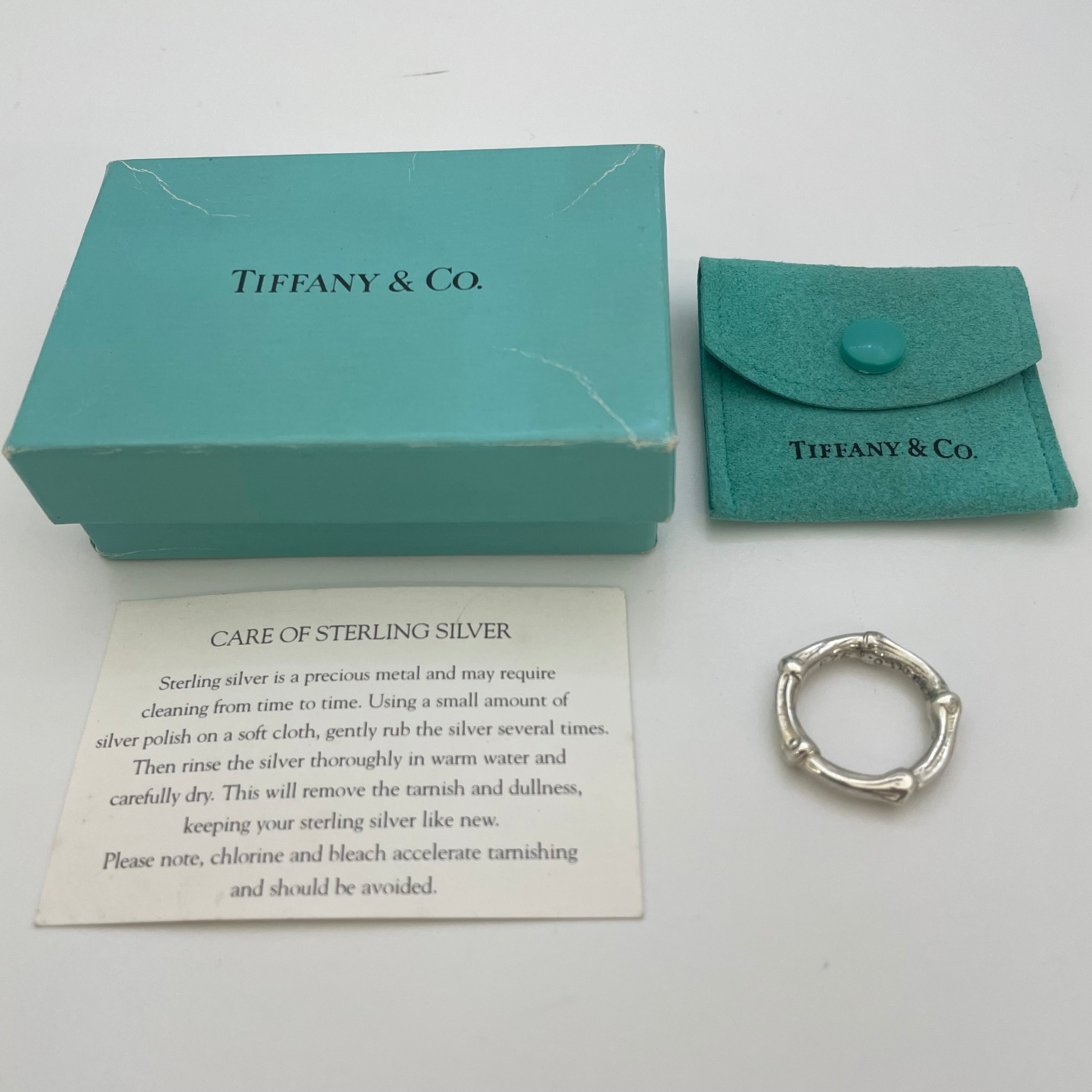 【送料無料】_ TIFFANY&Co_(ティファニー)_バンブーリング(指輪)_SV925/9号_中古品