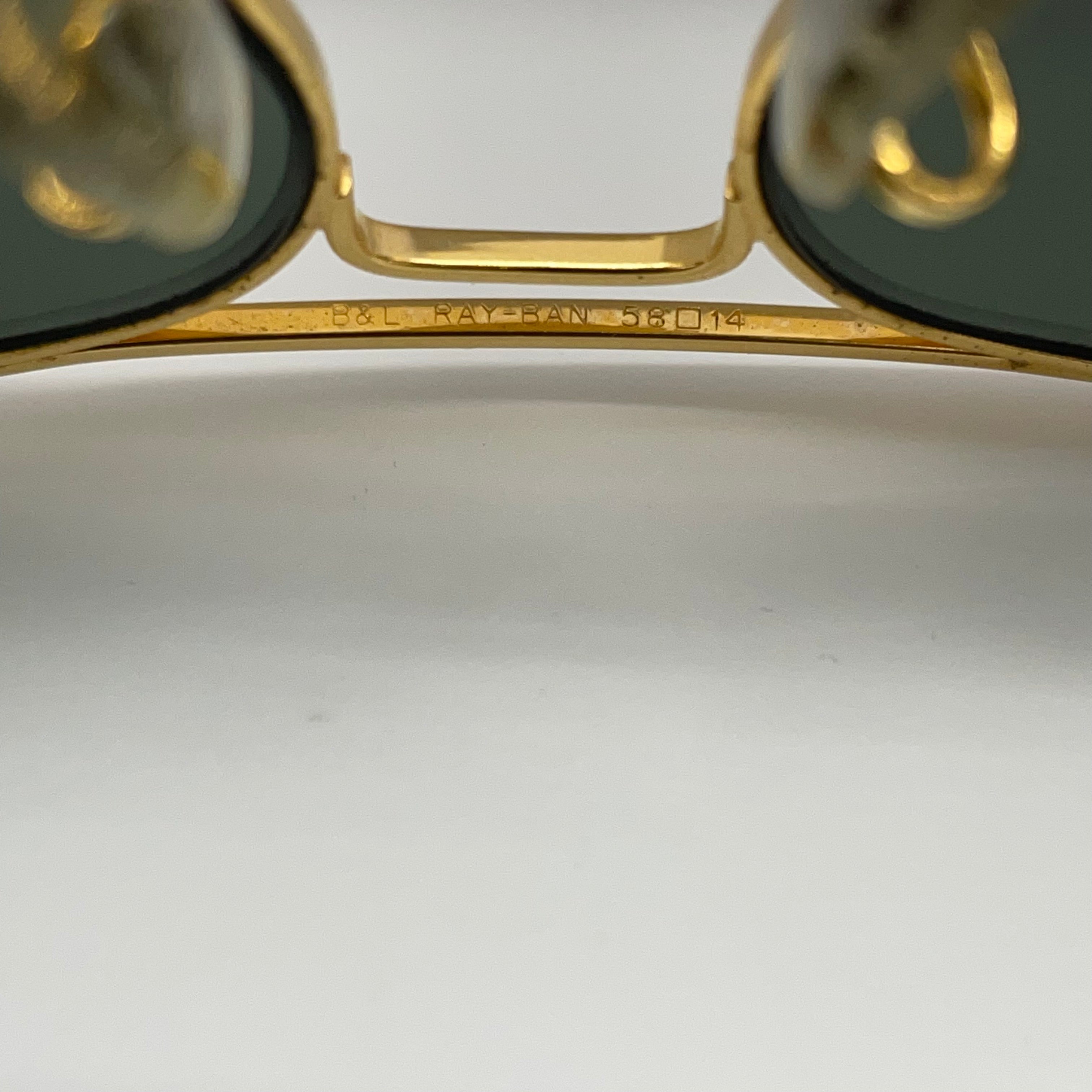 Ray−Ban_(レイバン)_サングラス USA/B&L _アビエーター 58□14 _中古品