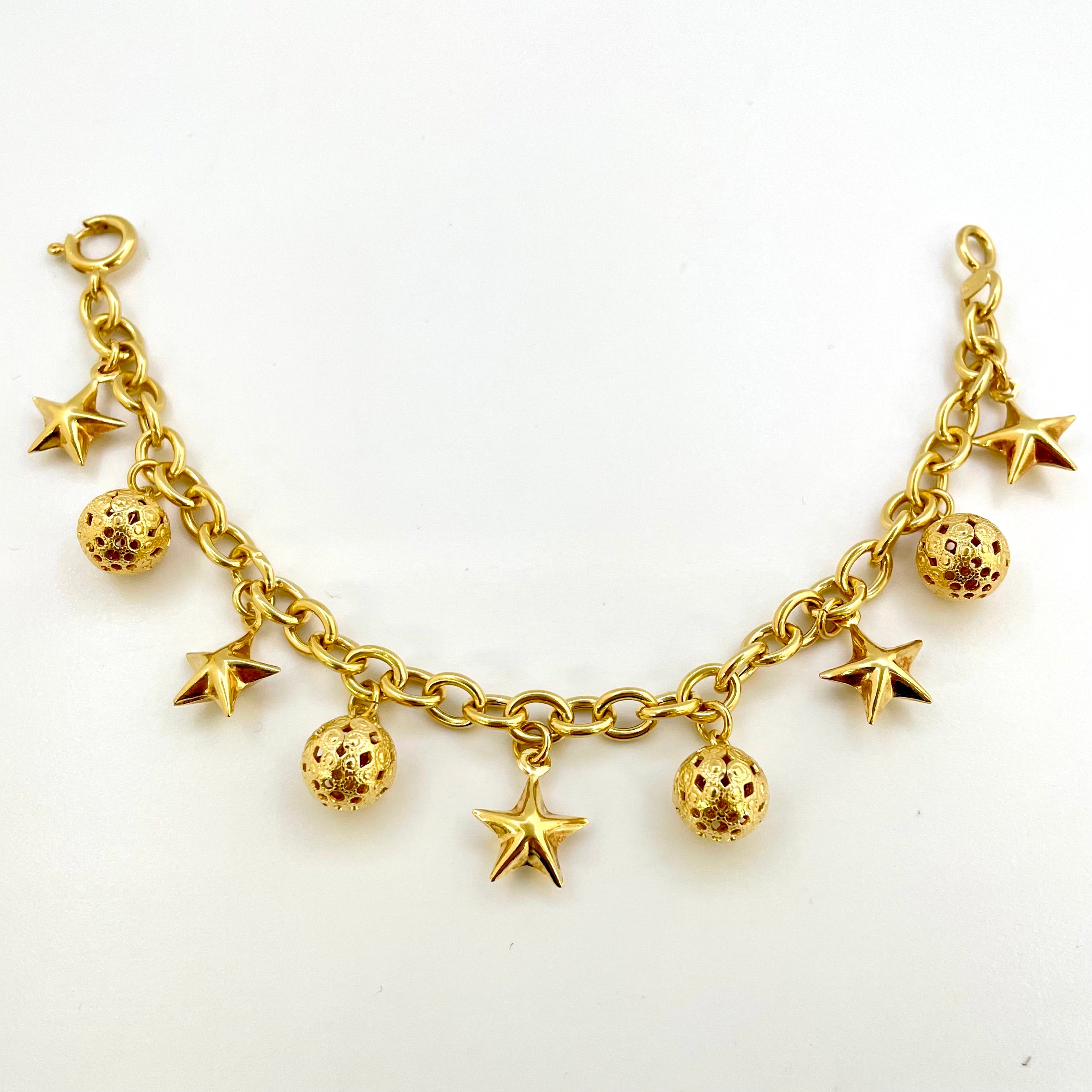 【送料無料】_ ノンブランド_ K18/17g _ブレスレット/チャーム _中古品