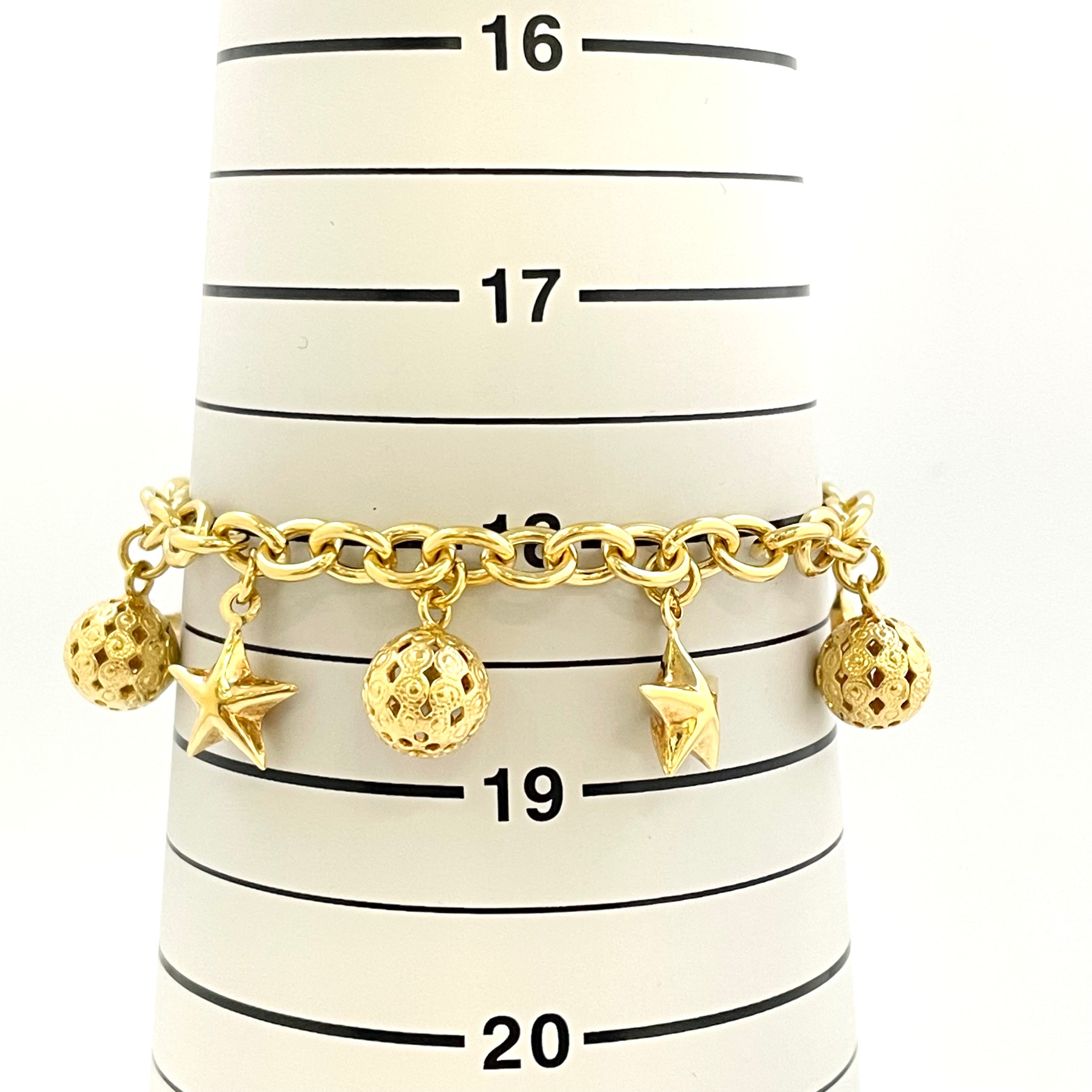 【送料無料】_ ノンブランド_ K18/17g _ブレスレット/チャーム _中古品