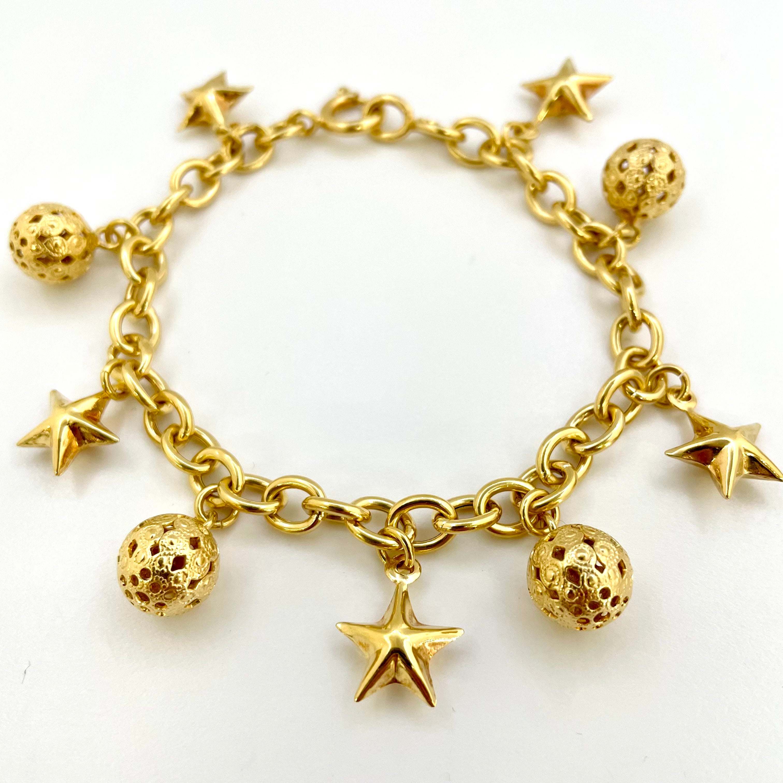 【送料無料】_ ノンブランド_ K18/17g _ブレスレット/チャーム _中古品