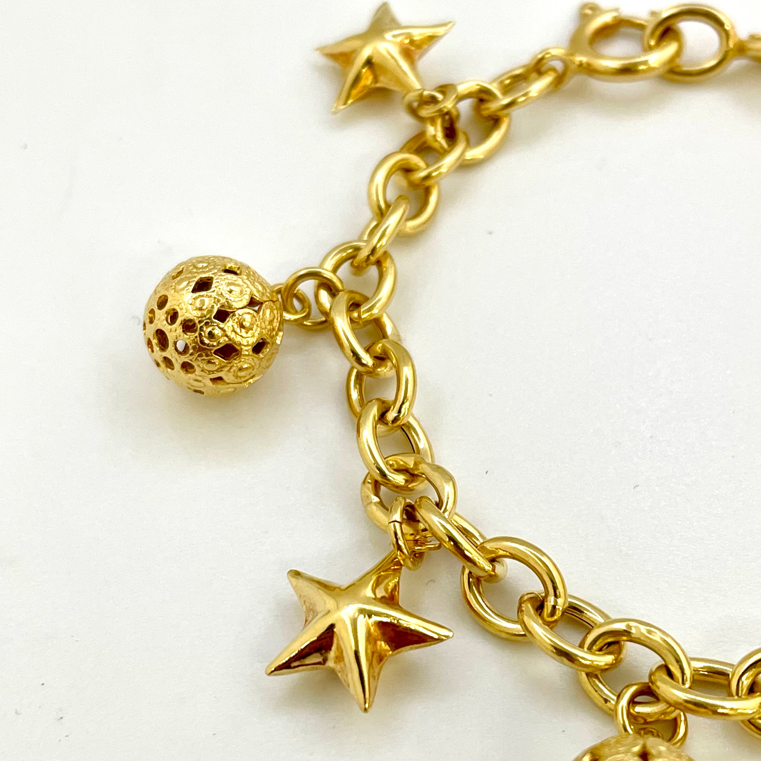 【送料無料】_ ノンブランド_ K18/17g _ブレスレット/チャーム _中古品