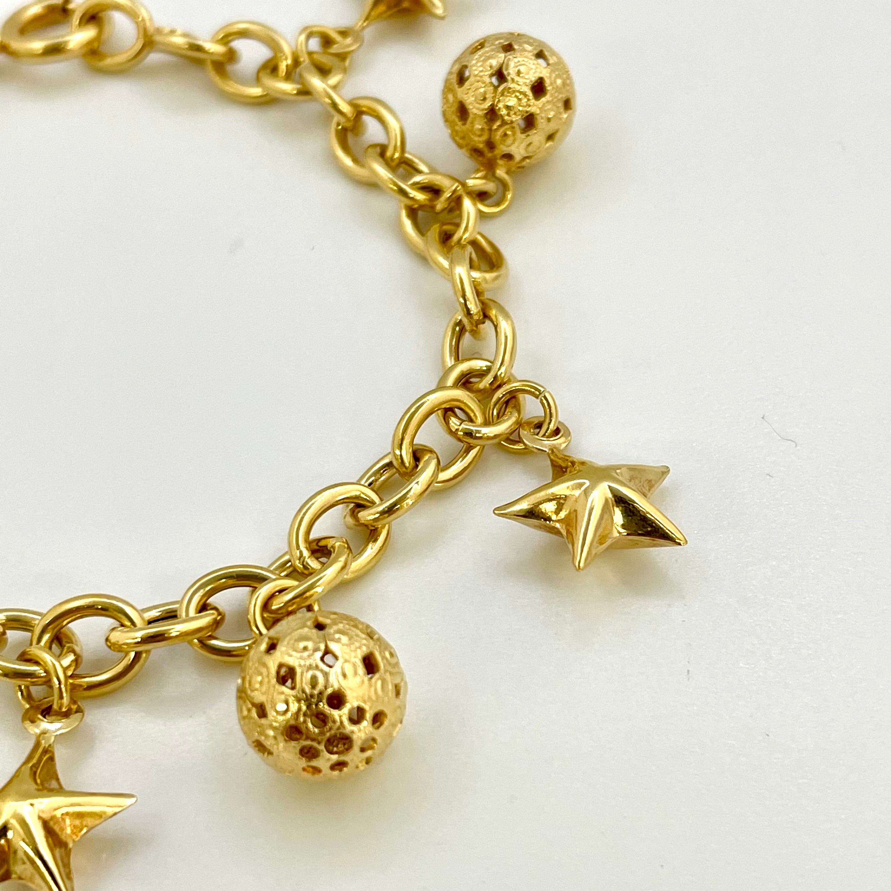 【送料無料】_ ノンブランド_ K18/17g _ブレスレット/チャーム _中古品