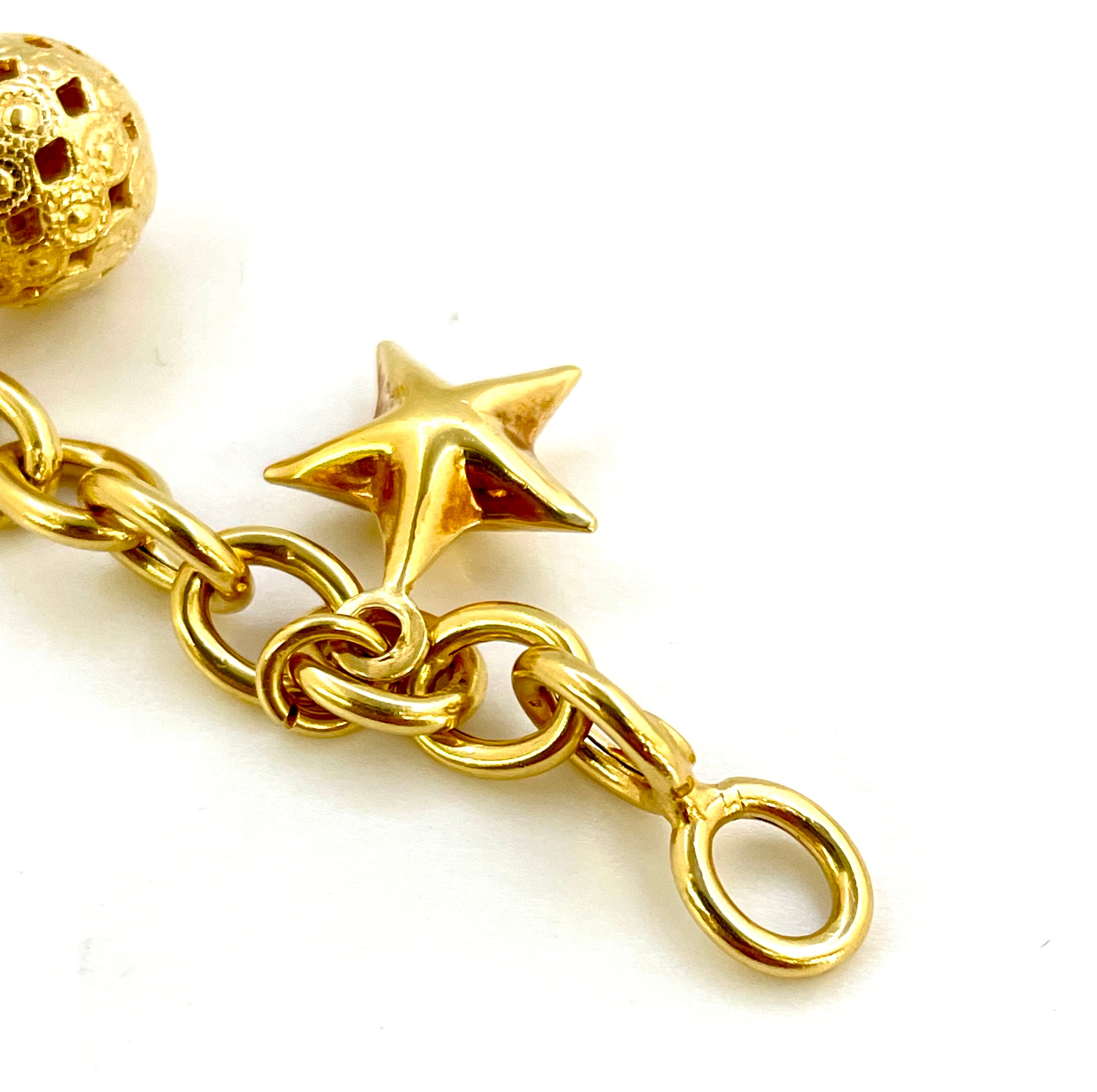 【送料無料】_ ノンブランド_ K18/17g _ブレスレット/チャーム _中古品