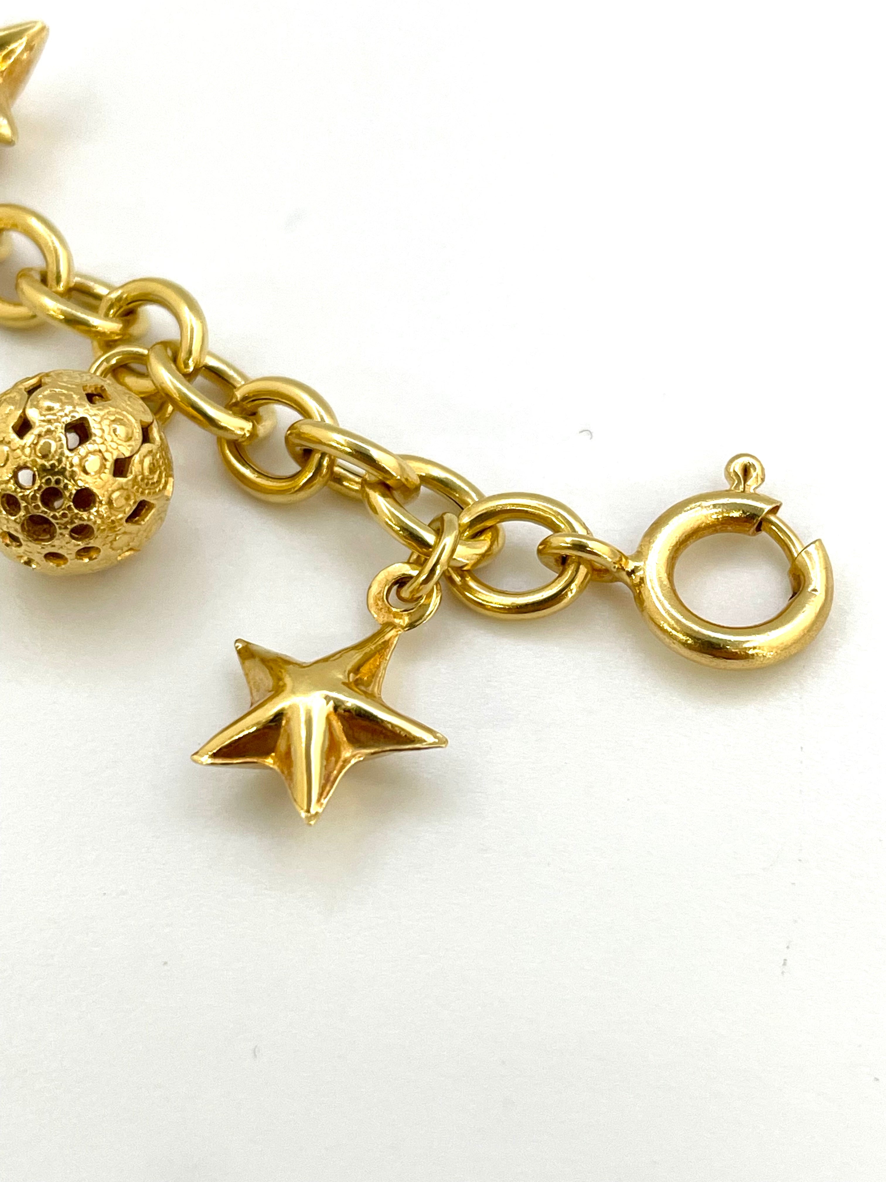 【送料無料】_ ノンブランド_ K18/17g _ブレスレット/チャーム _中古品