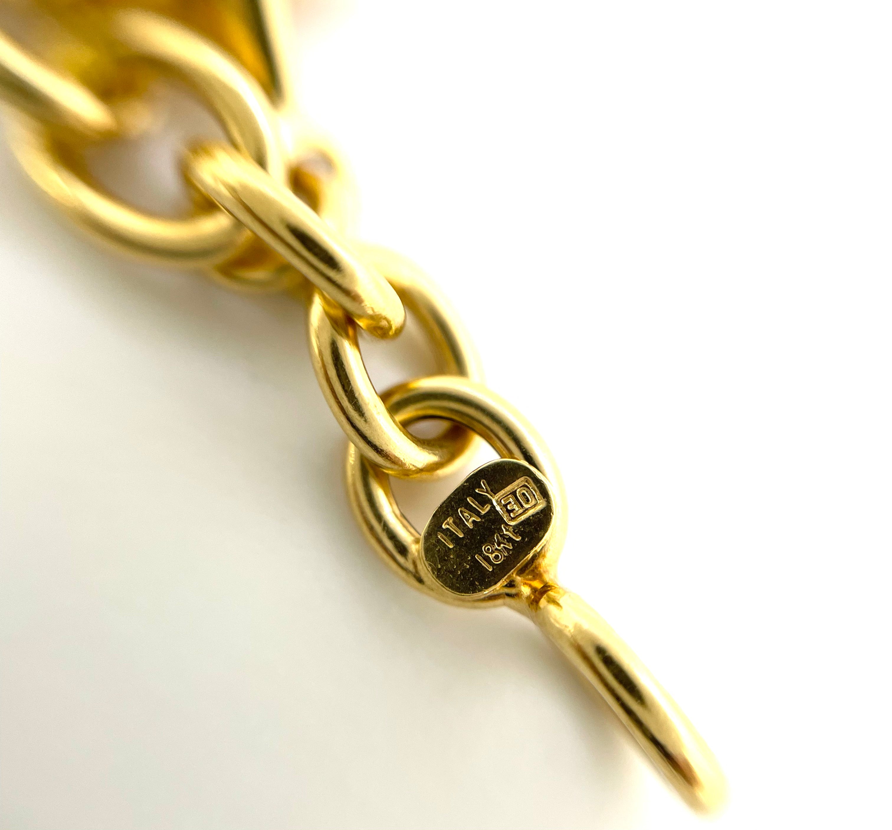 【送料無料】_ ノンブランド_ K18/17g _ブレスレット/チャーム _中古品