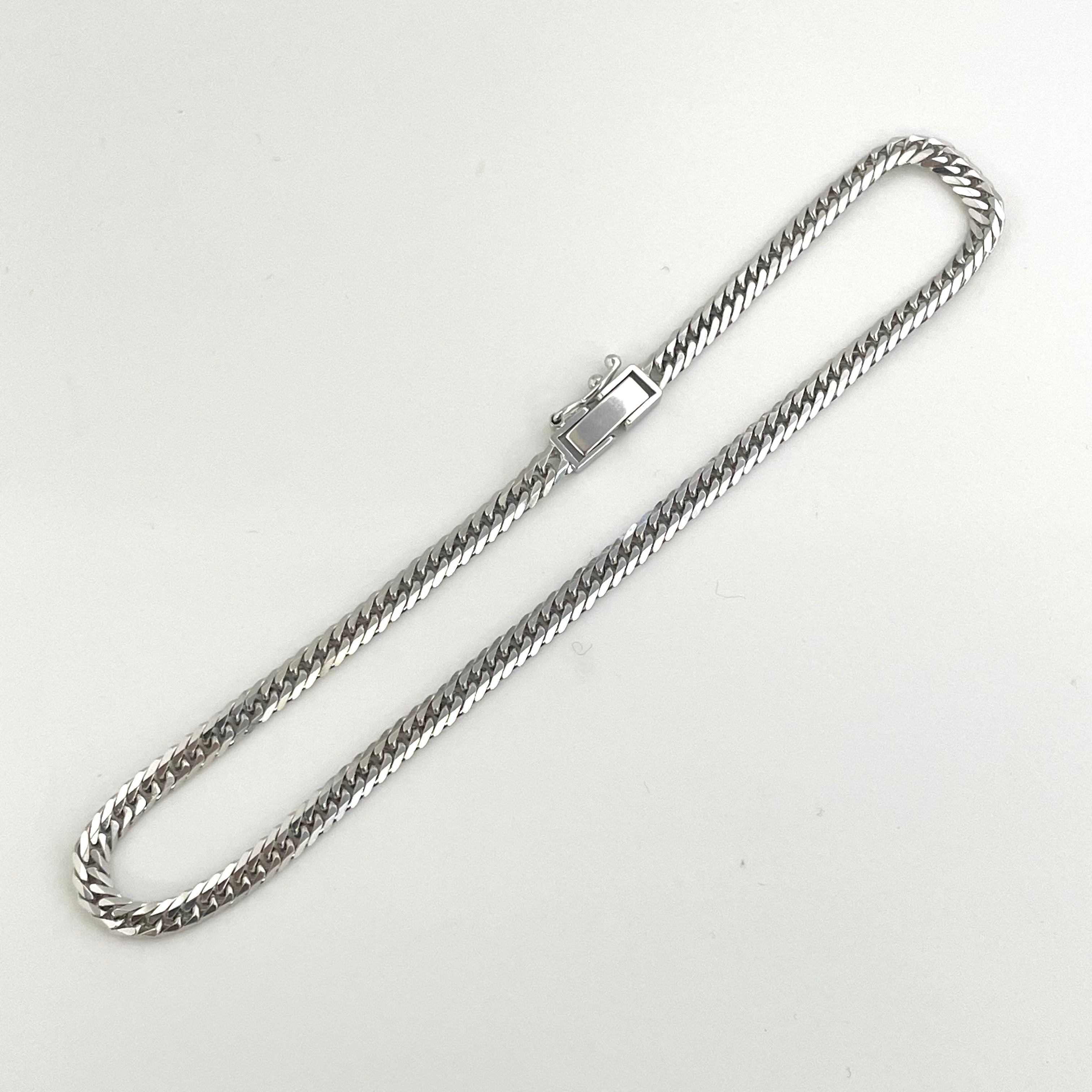 【送料無料】_ ノンブランド _K18WGアンクレット(24cm)_W6面カット10.3g_ 中古品