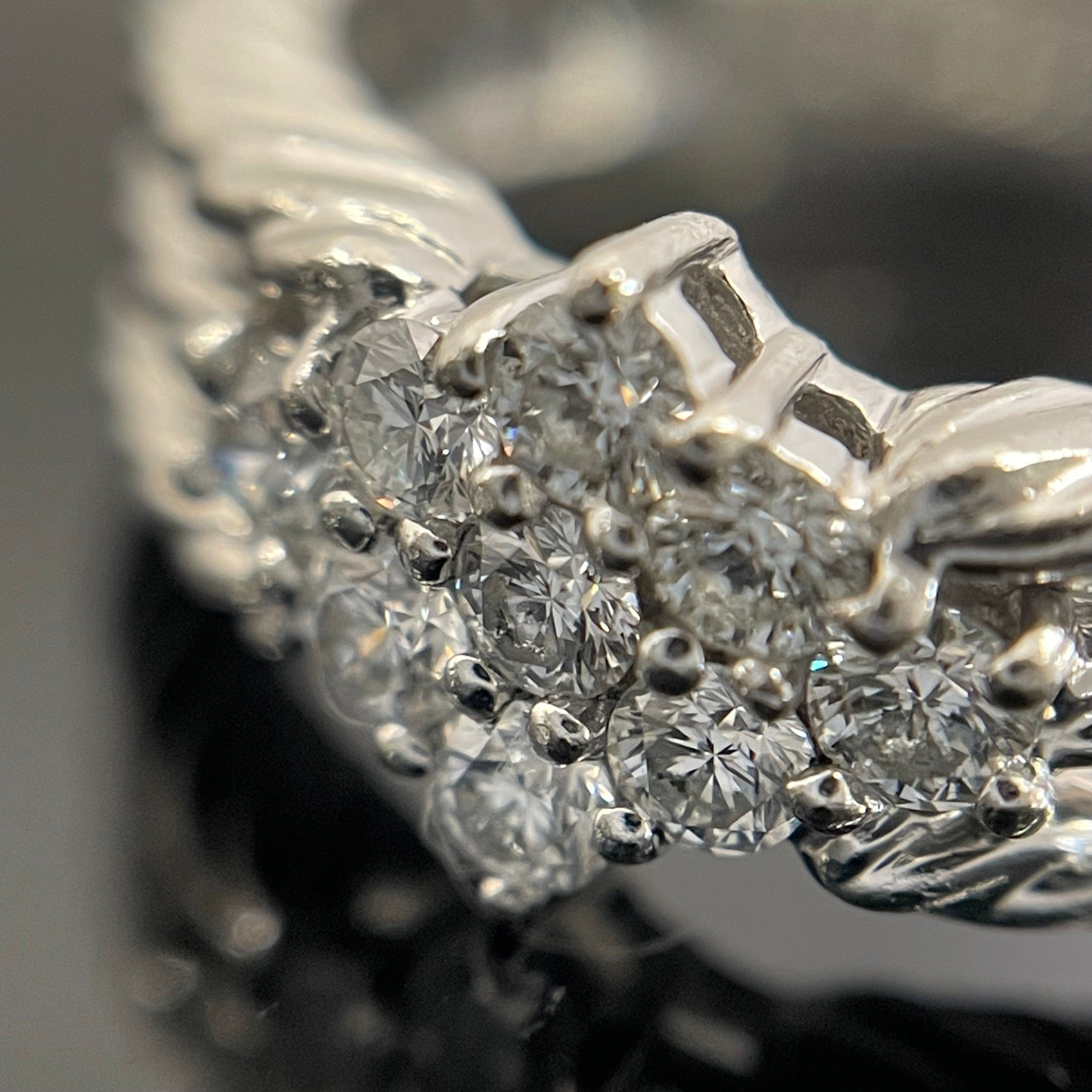 【送料無料】_ 星の砂_ Pt900ダイヤモンドリング_FD0.29ct 7.2g #10.5号_ 中古品