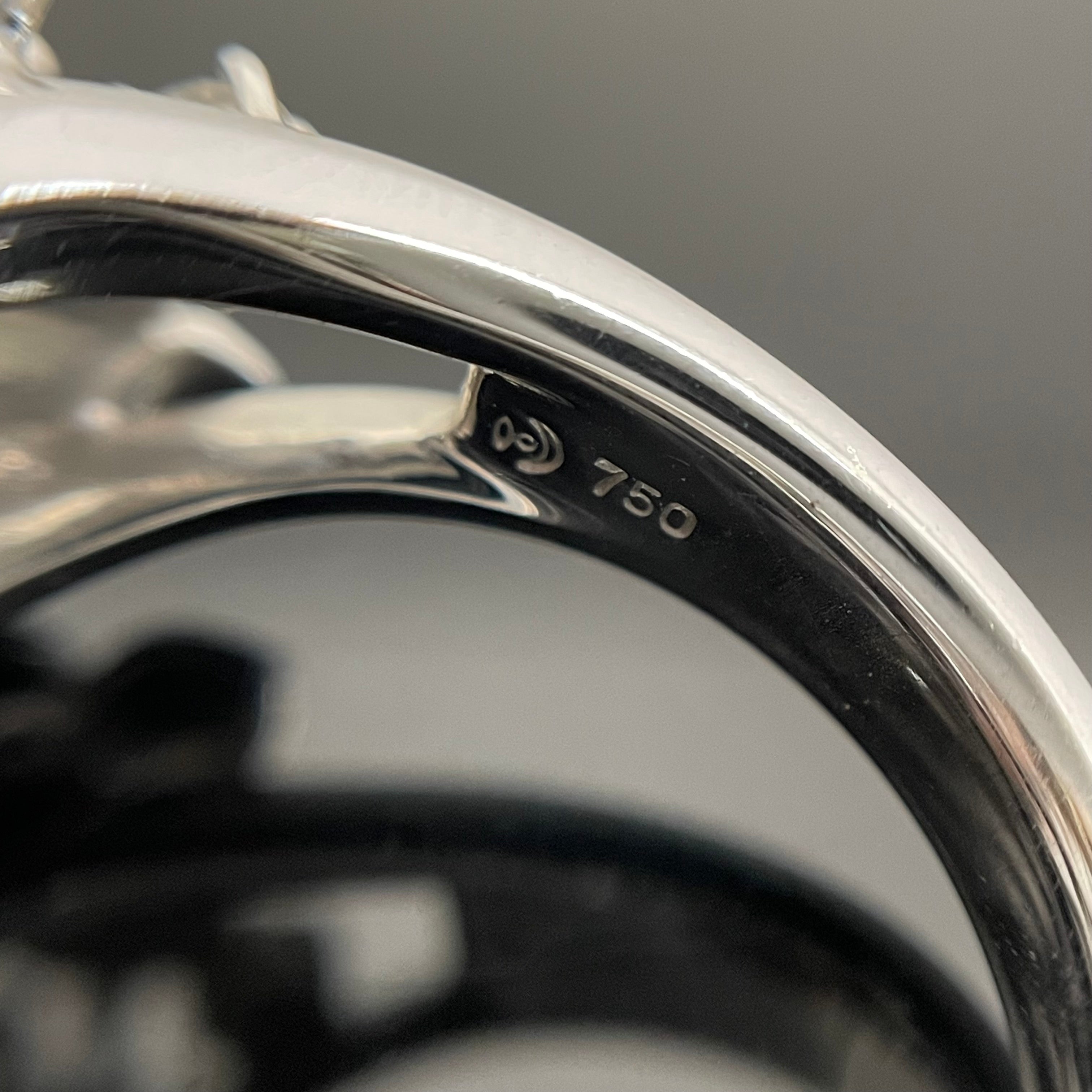 【送料無料】_ TASAKI_(田崎)_K18WG/RG ダイヤモンドリング_FD0.16ct 8.4g #11.5号 _中古品