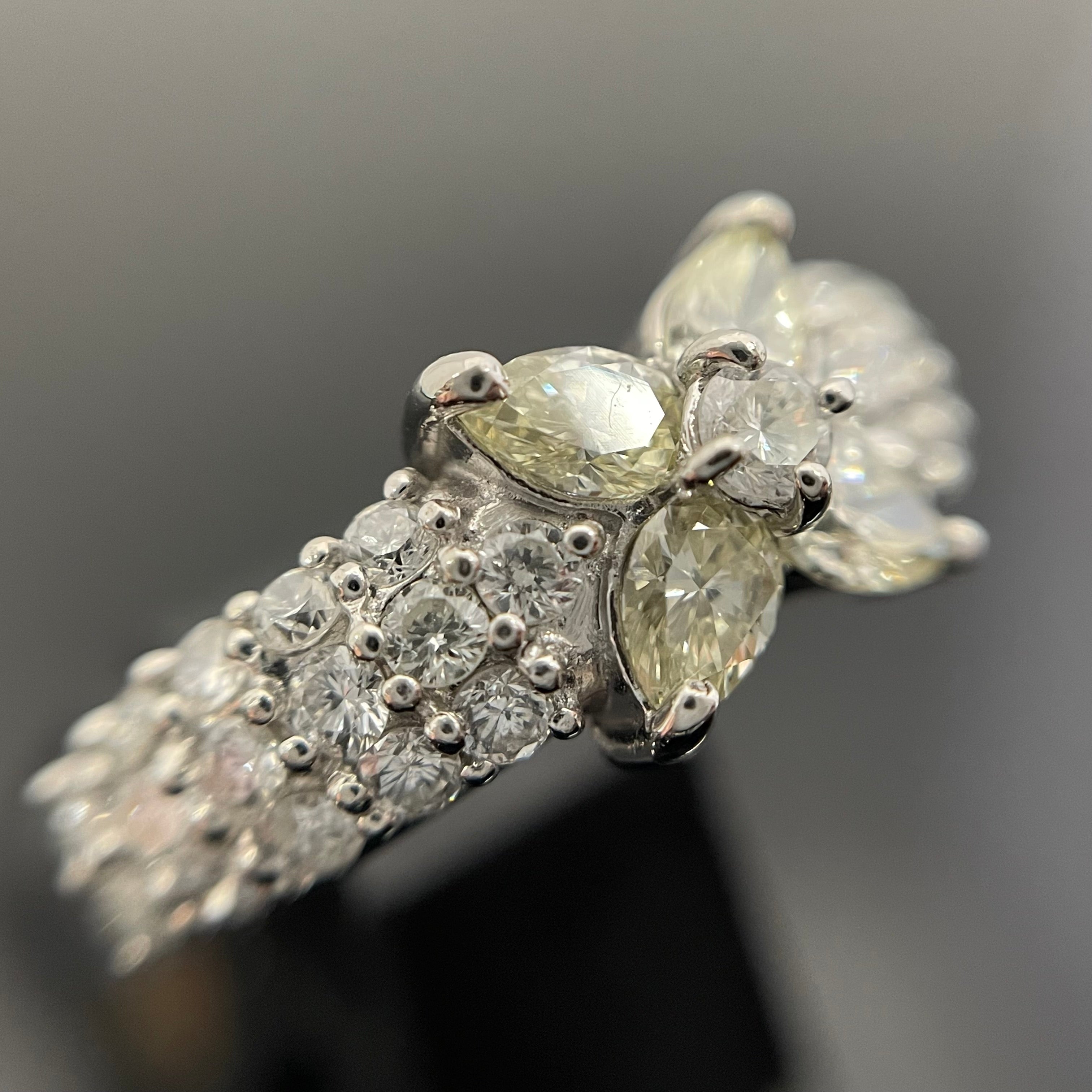 ノンブランド _Pt900ダイヤモンドリング _FD0.55/0.72ct 7.4g #12.5号_中古品