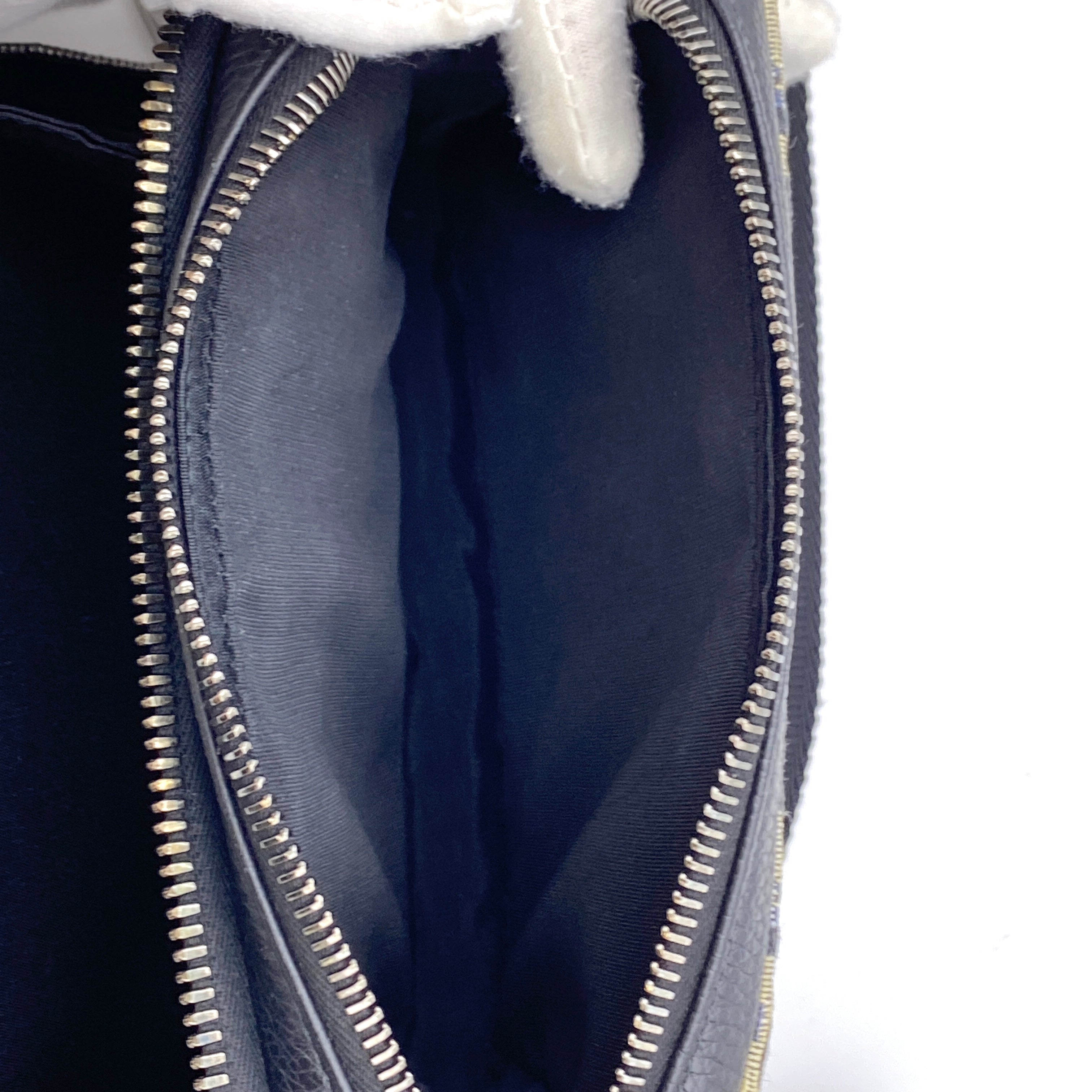 【送料無料】_DIOR_(クリスチャン・ディオール)_オブリーク ジャガード_ストラップ付き ジップポーチ_ショルダーバッグ_中古品