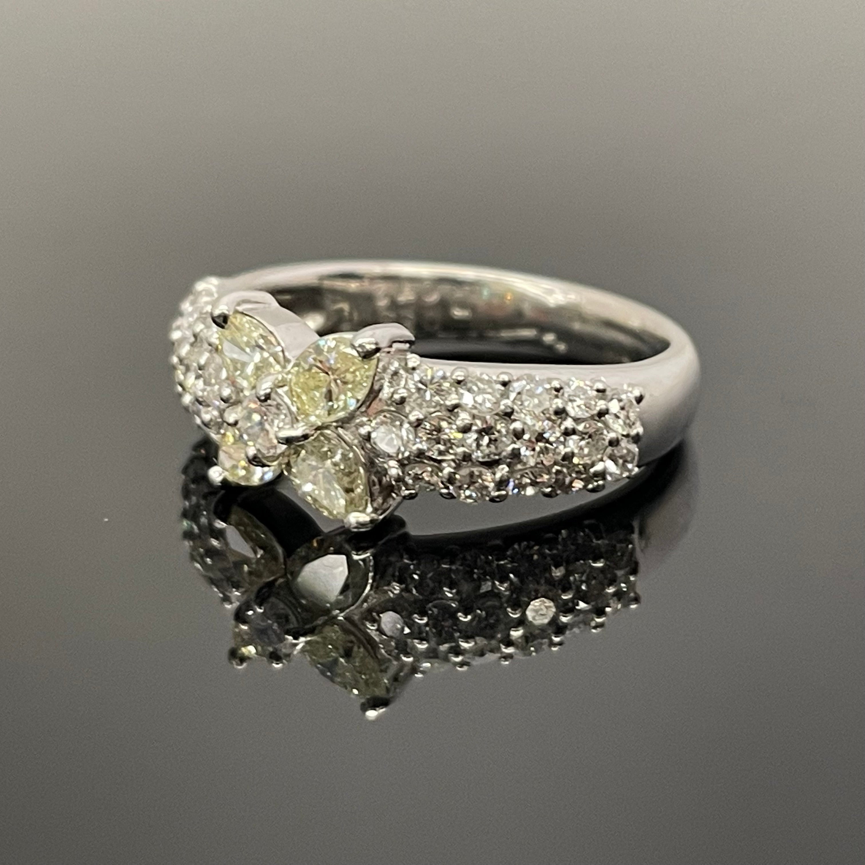 ノンブランド _Pt900ダイヤモンドリング _FD0.55/0.72ct 7.4g #12.5号_中古品