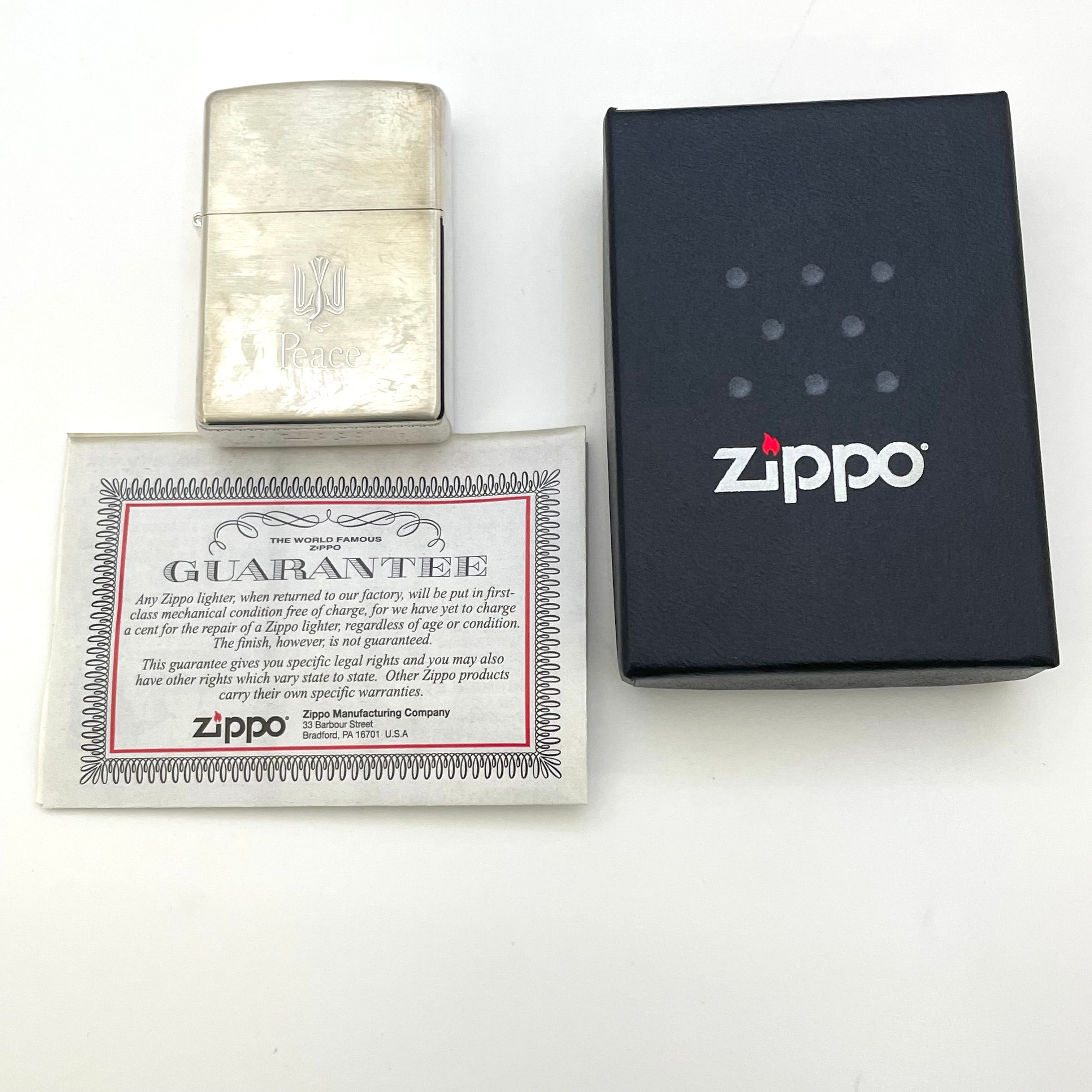 Zippo _Peaceオイルライター _2015年製_未使用品