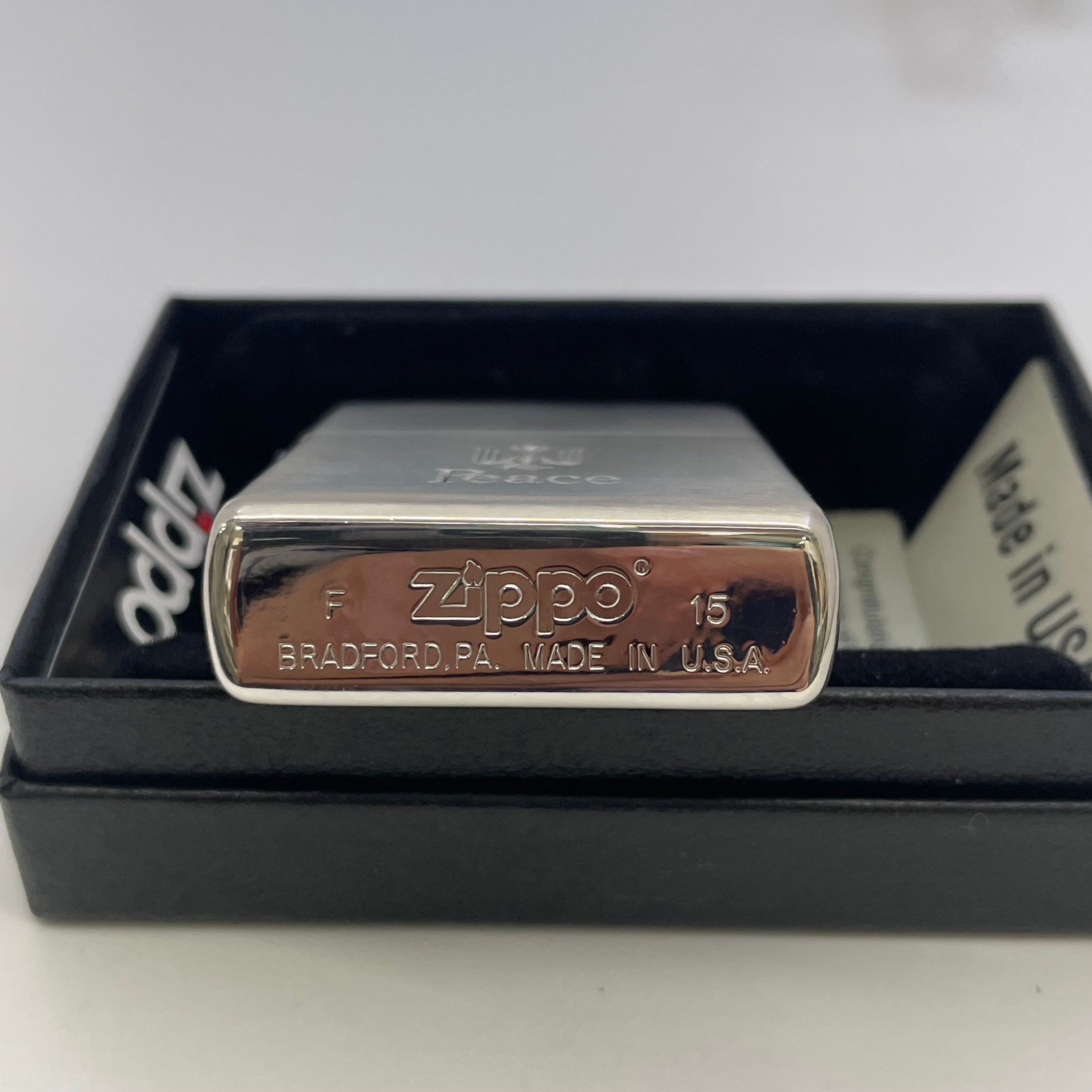 Zippo _Peaceオイルライター _2015年製_未使用品