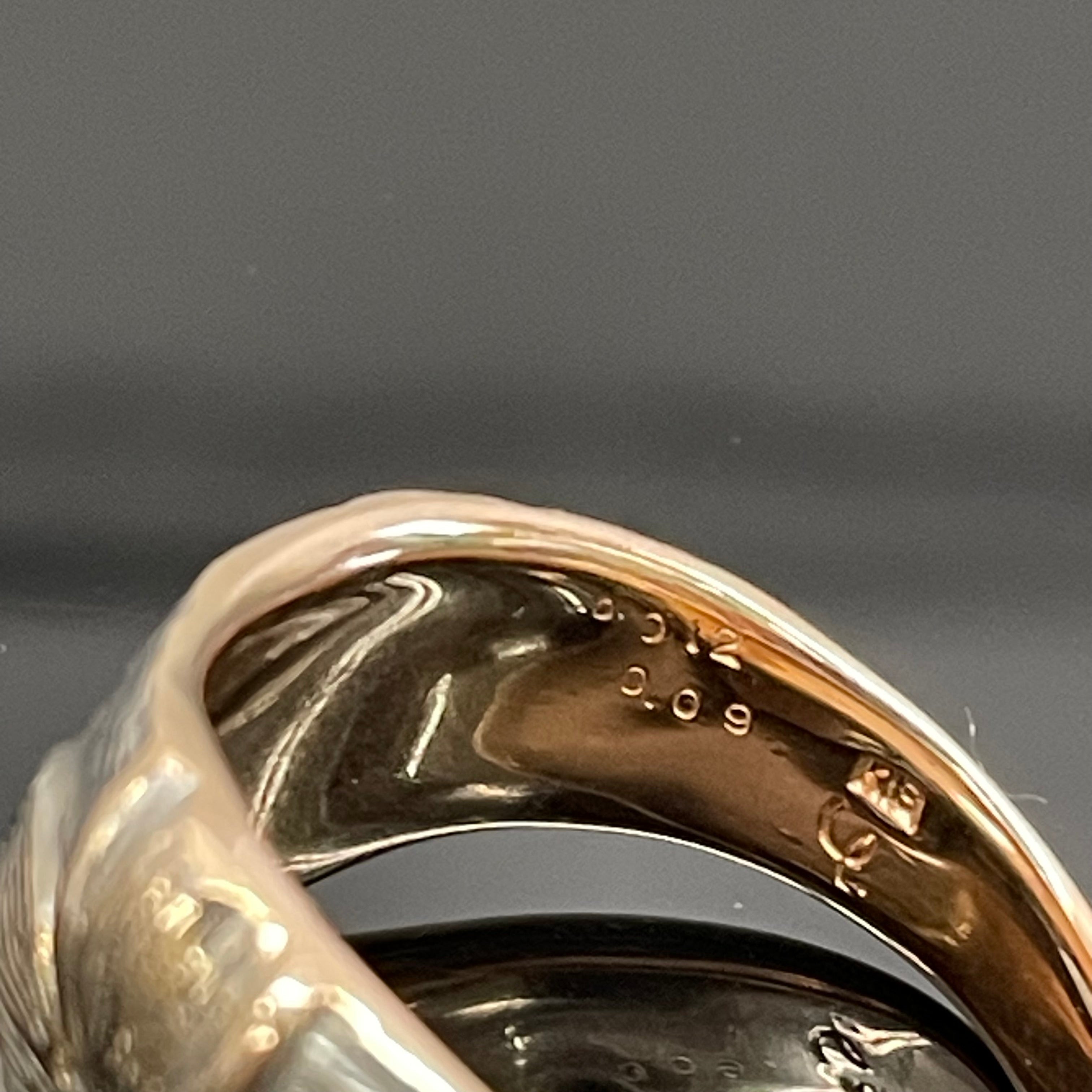 ノンブランド _PS0.09Ct/FD0.12ct _K18RG/10gデザインリング#15号_中古品