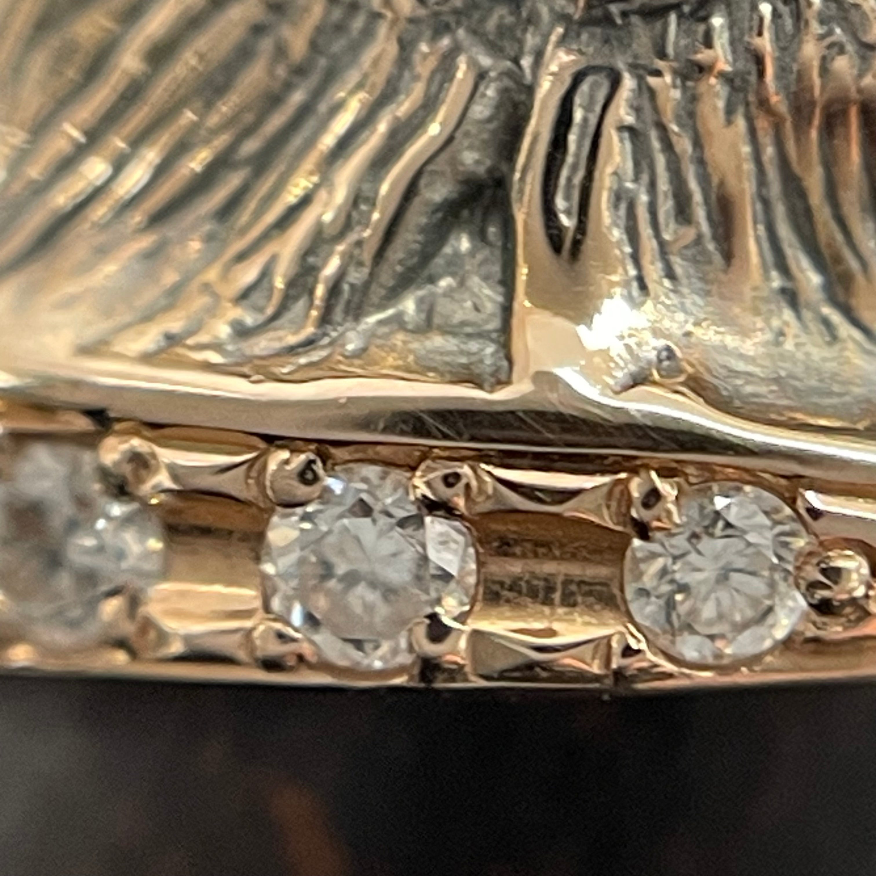 ノンブランド _PS0.09Ct/FD0.12ct _K18RG/10gデザインリング#15号_中古品