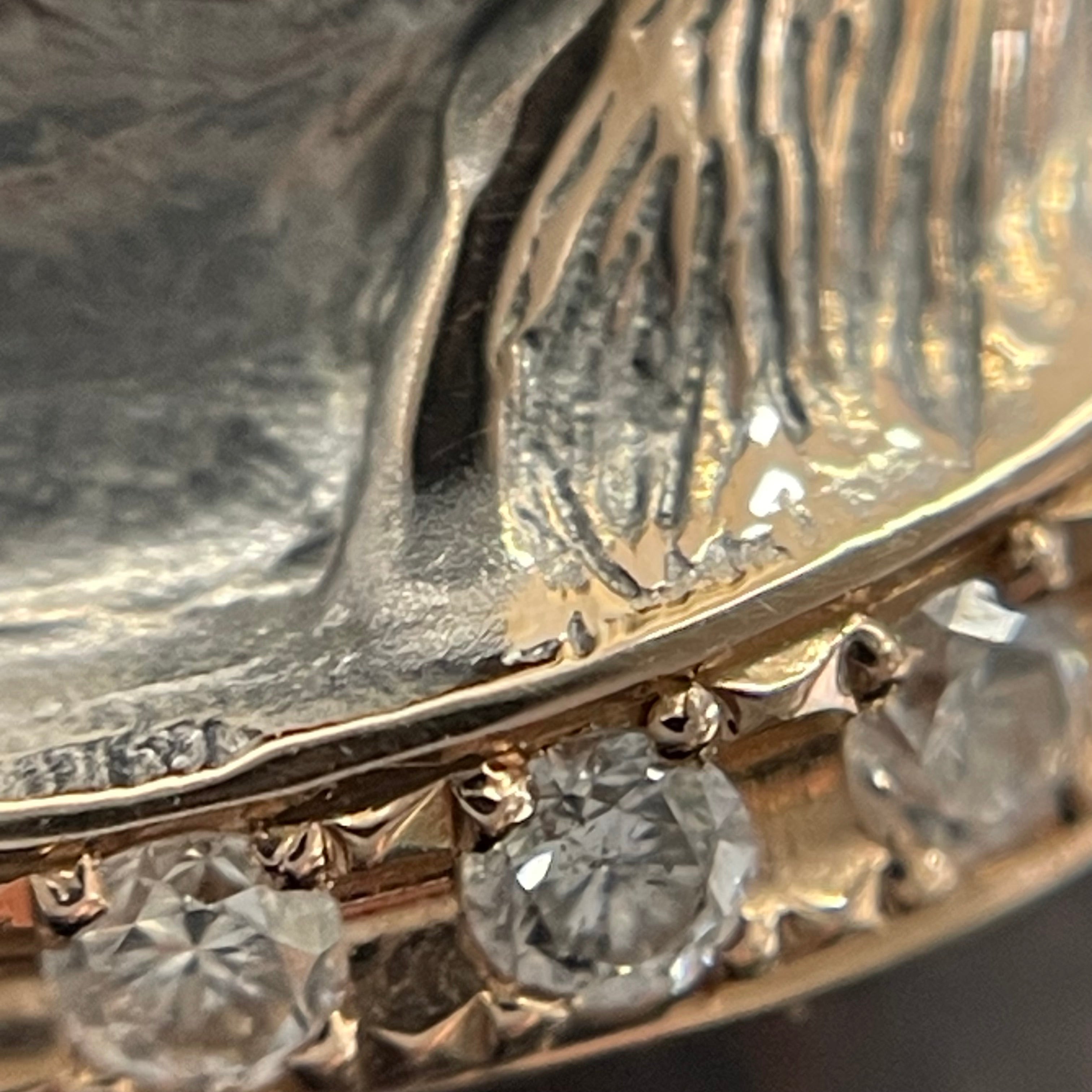 ノンブランド _PS0.09Ct/FD0.12ct _K18RG/10gデザインリング#15号_中古品