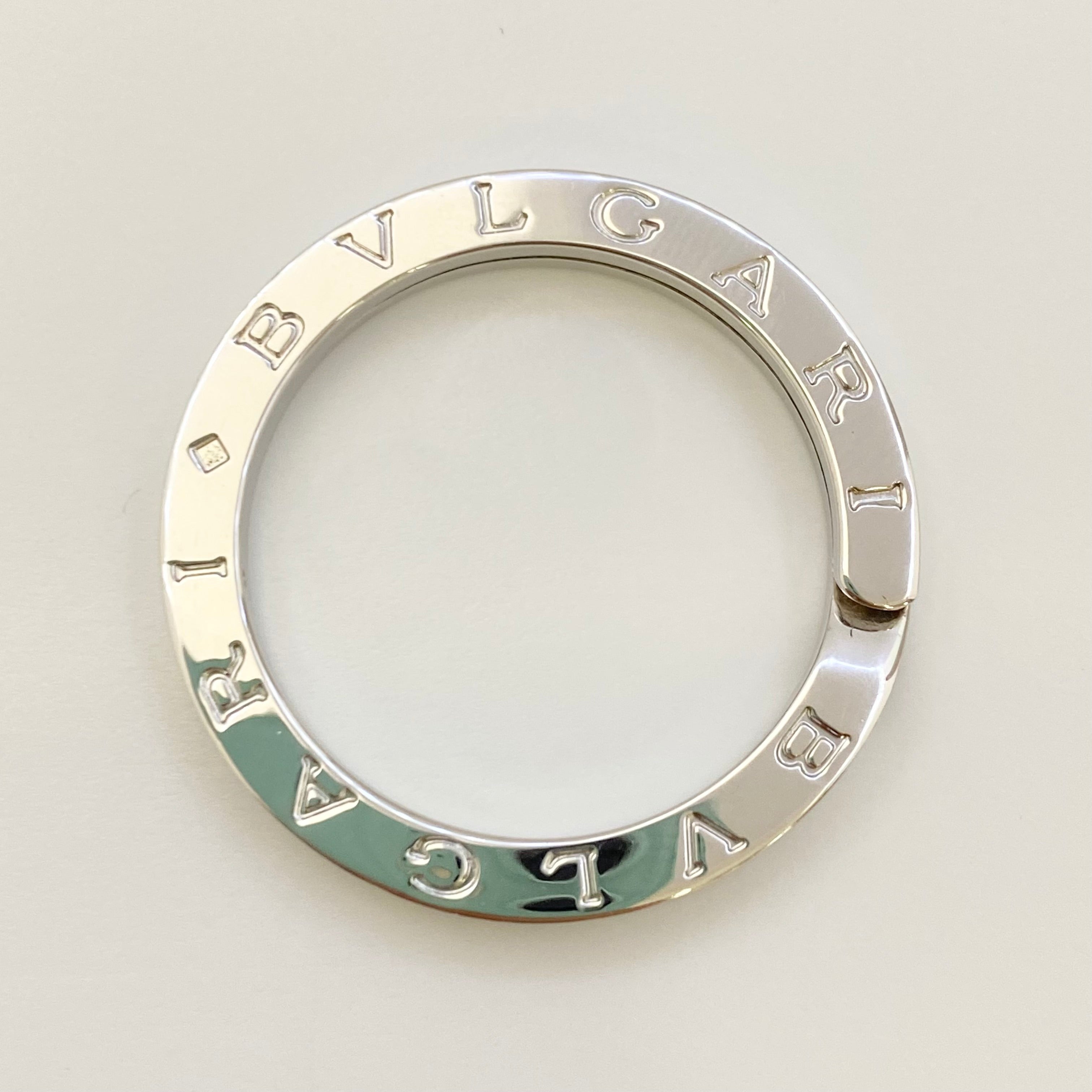 【送料無料】_ BVLGARI_( ブルガリ)_ キーホルダー/キーリング _クリスマス限定 AUGURI _シルバー925 _中古品