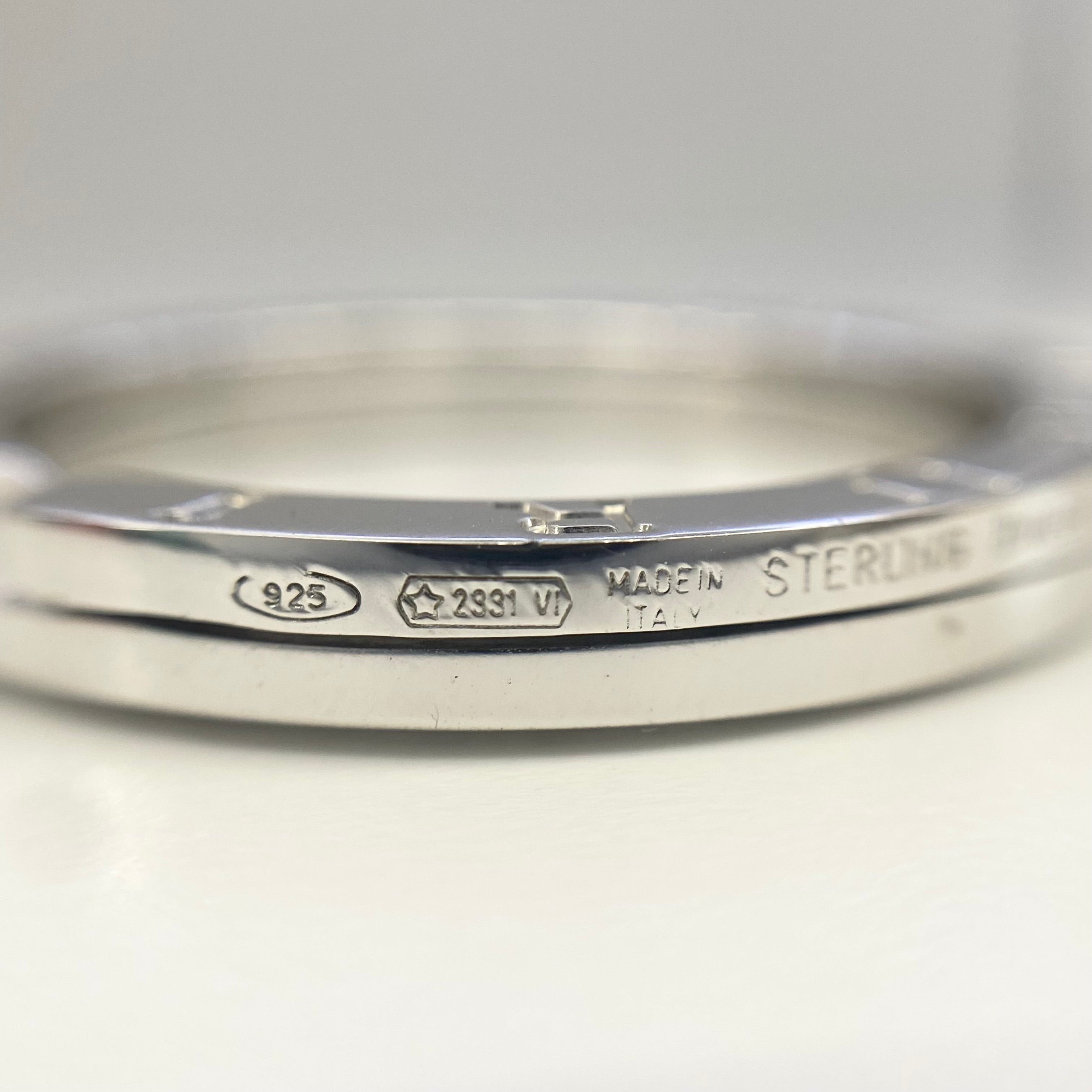 【送料無料】_ BVLGARI_( ブルガリ)_ キーホルダー/キーリング _クリスマス限定 AUGURI _シルバー925 _中古品