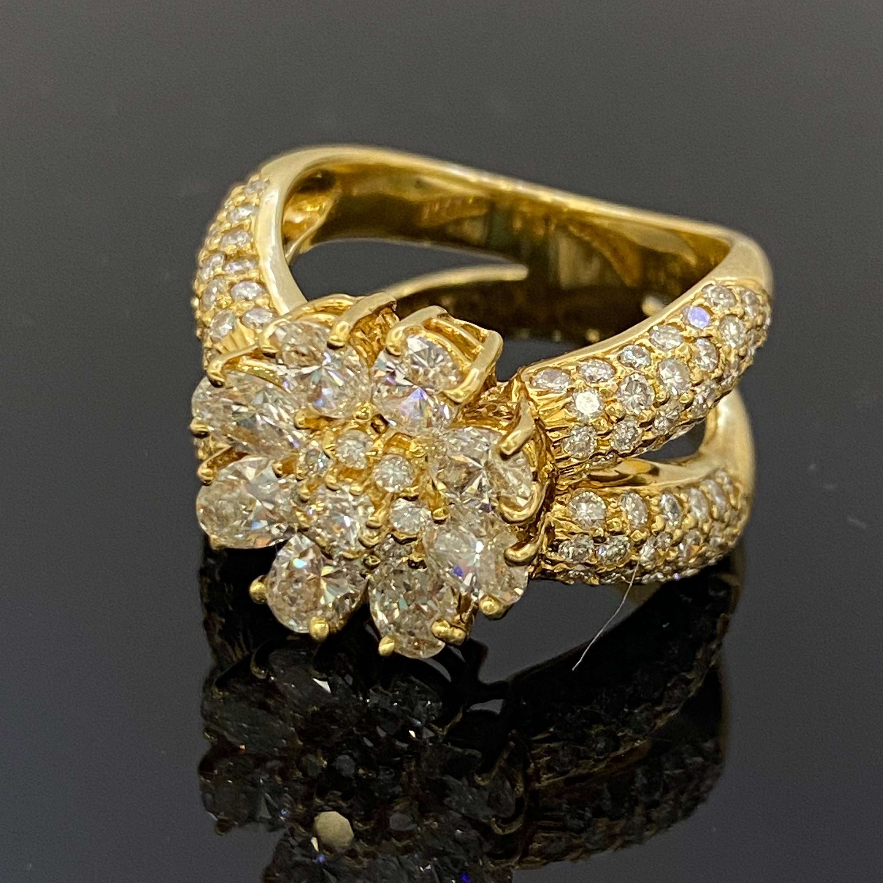 【送料無料】_Ponte Vecchio _(ポンテベキオ) _K18 リング(指輪)_FD1 .47ct/1.80ct 10.8g_中古品