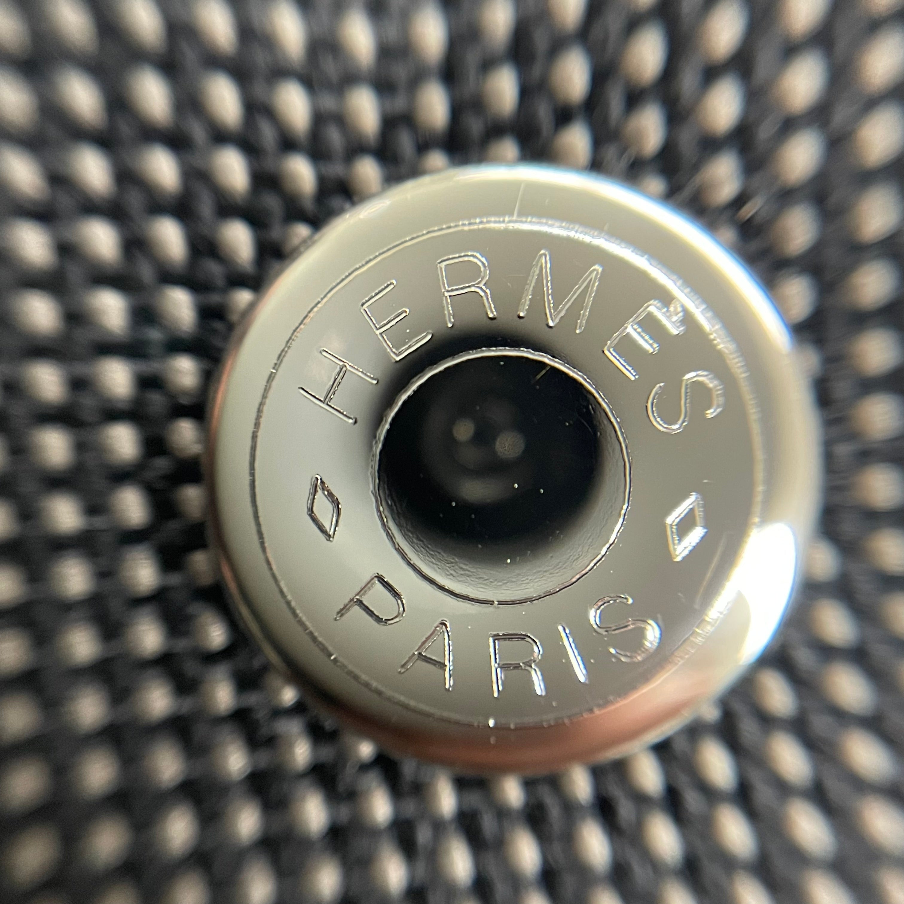 【送料無料】_ HERMES_(エルメス)_エールライン トート MM _キャンバス グレー_ 中古品