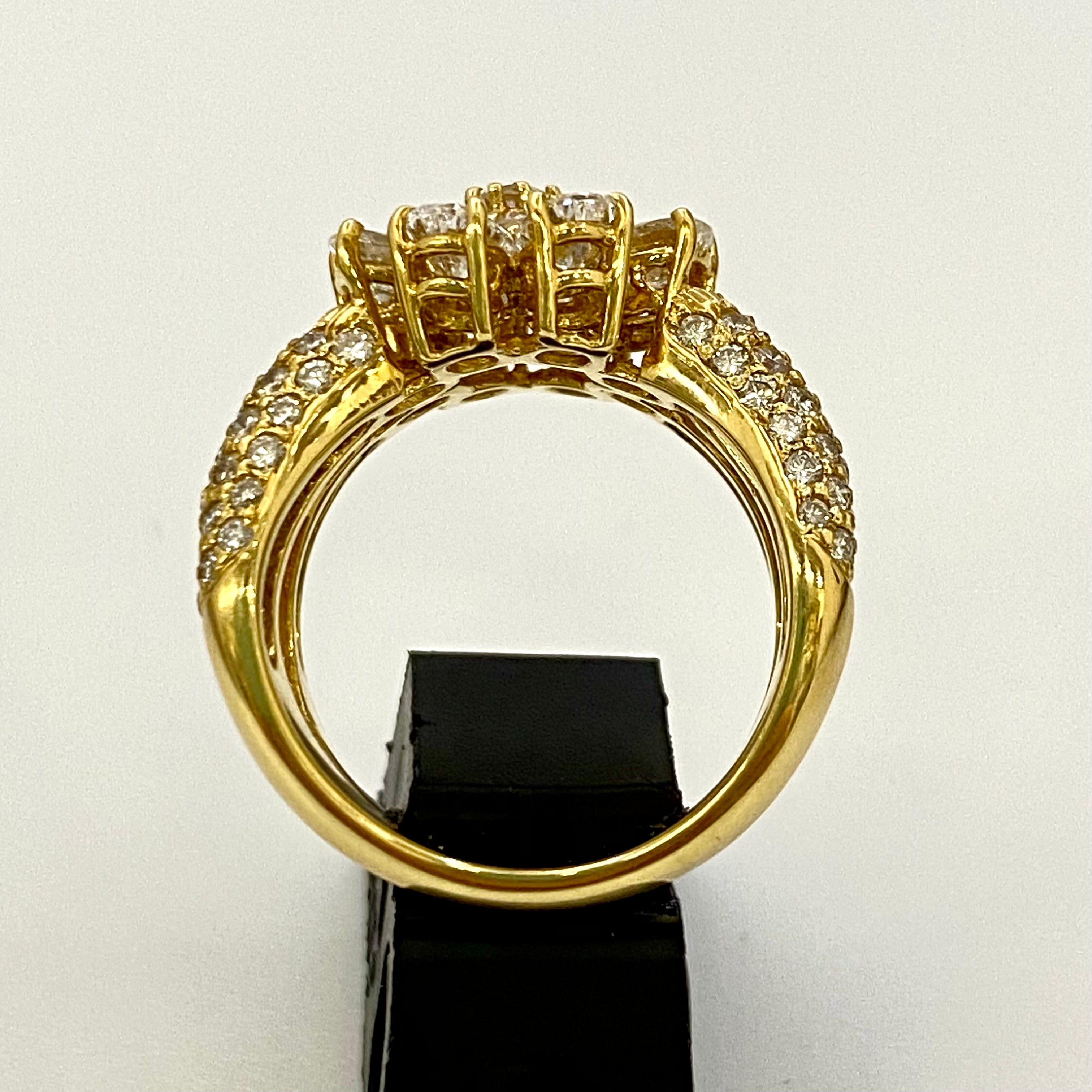 【送料無料】_Ponte Vecchio _(ポンテベキオ) _K18 リング(指輪)_FD1 .47ct/1.80ct 10.8g_中古品