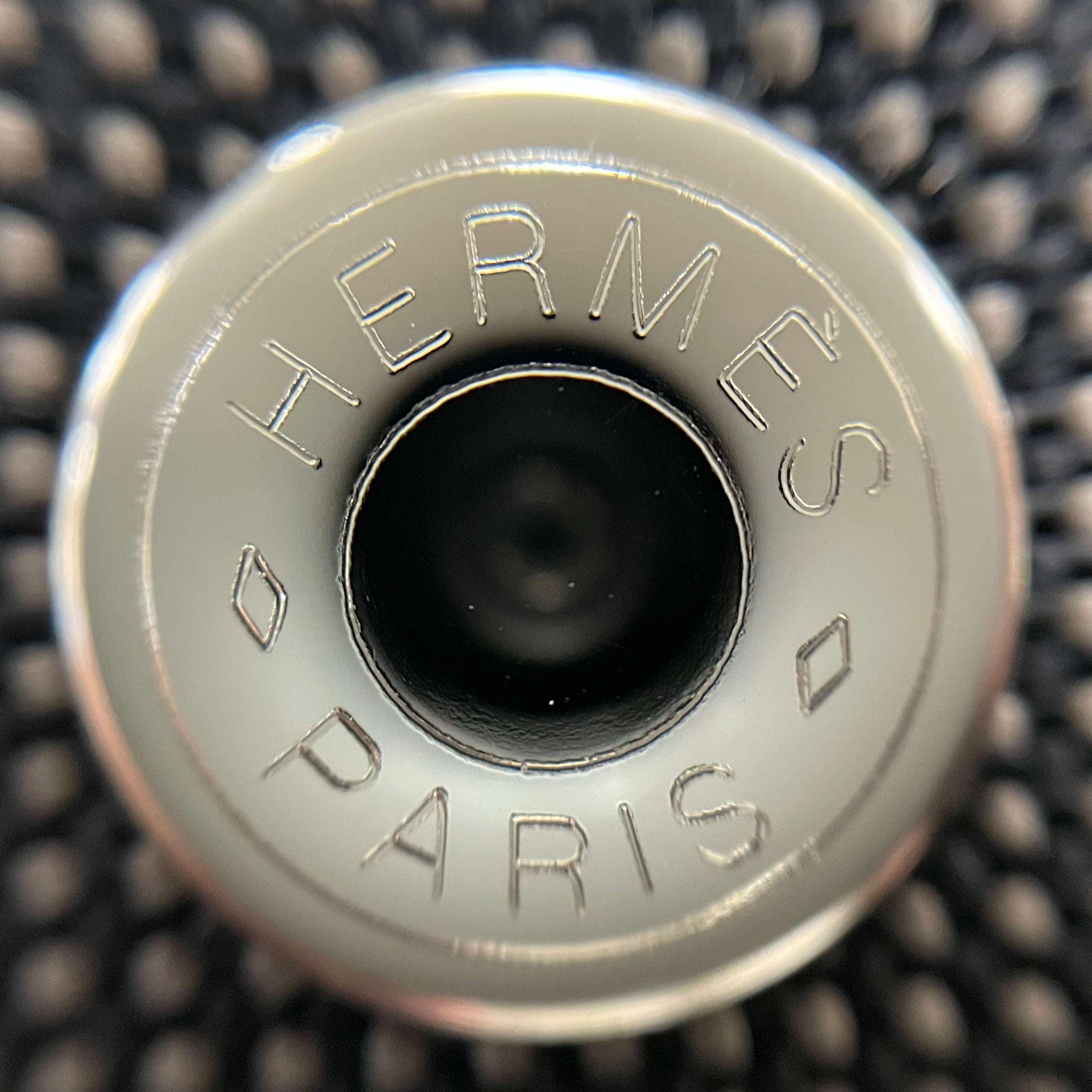 【送料無料】_ HERMES_(エルメス)_エールライン トート MM _キャンバス グレー_ 中古品