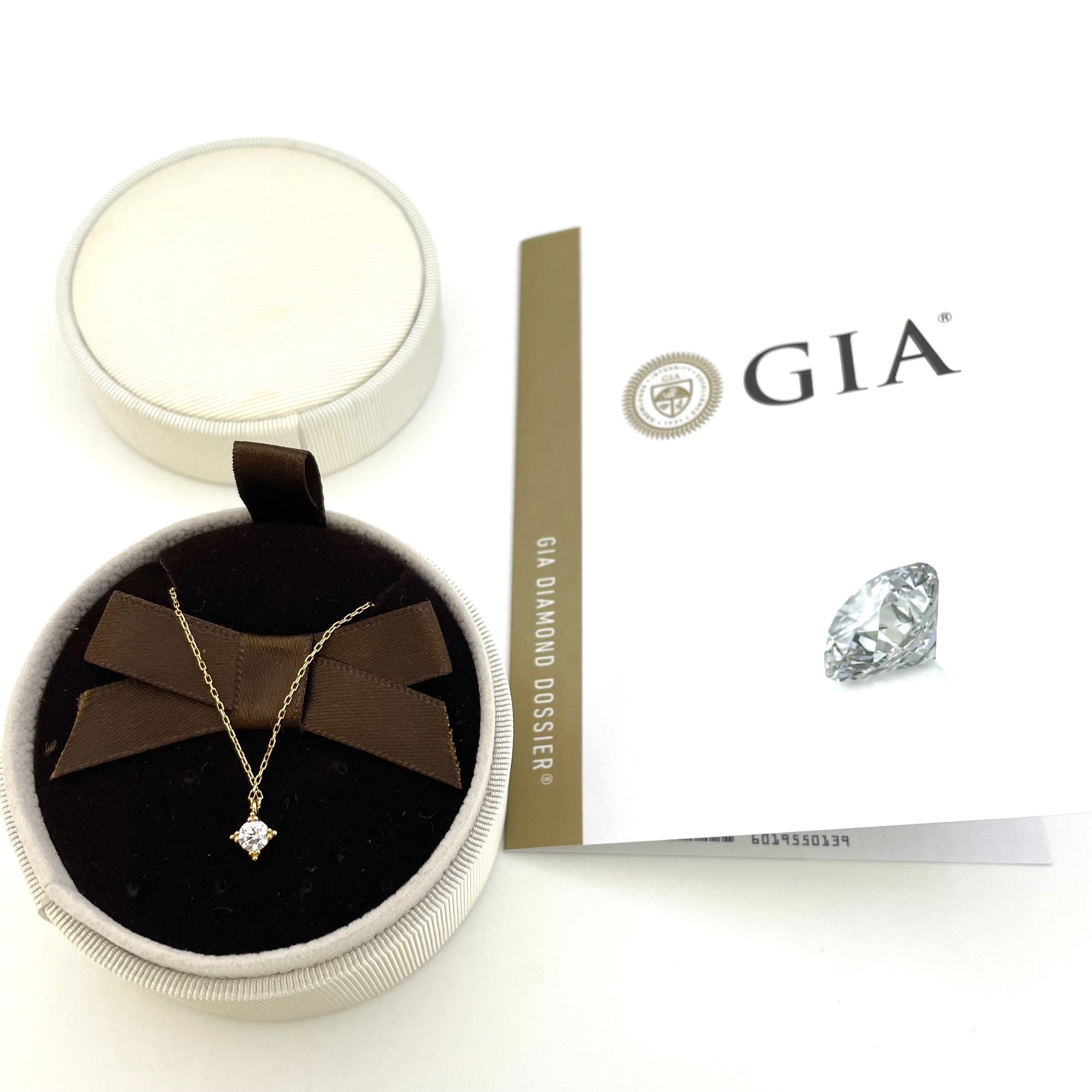 【送料無料】_ ノンブランド_K18ダイヤモンドネックレス_ D0.23ct/1.3g _中古品