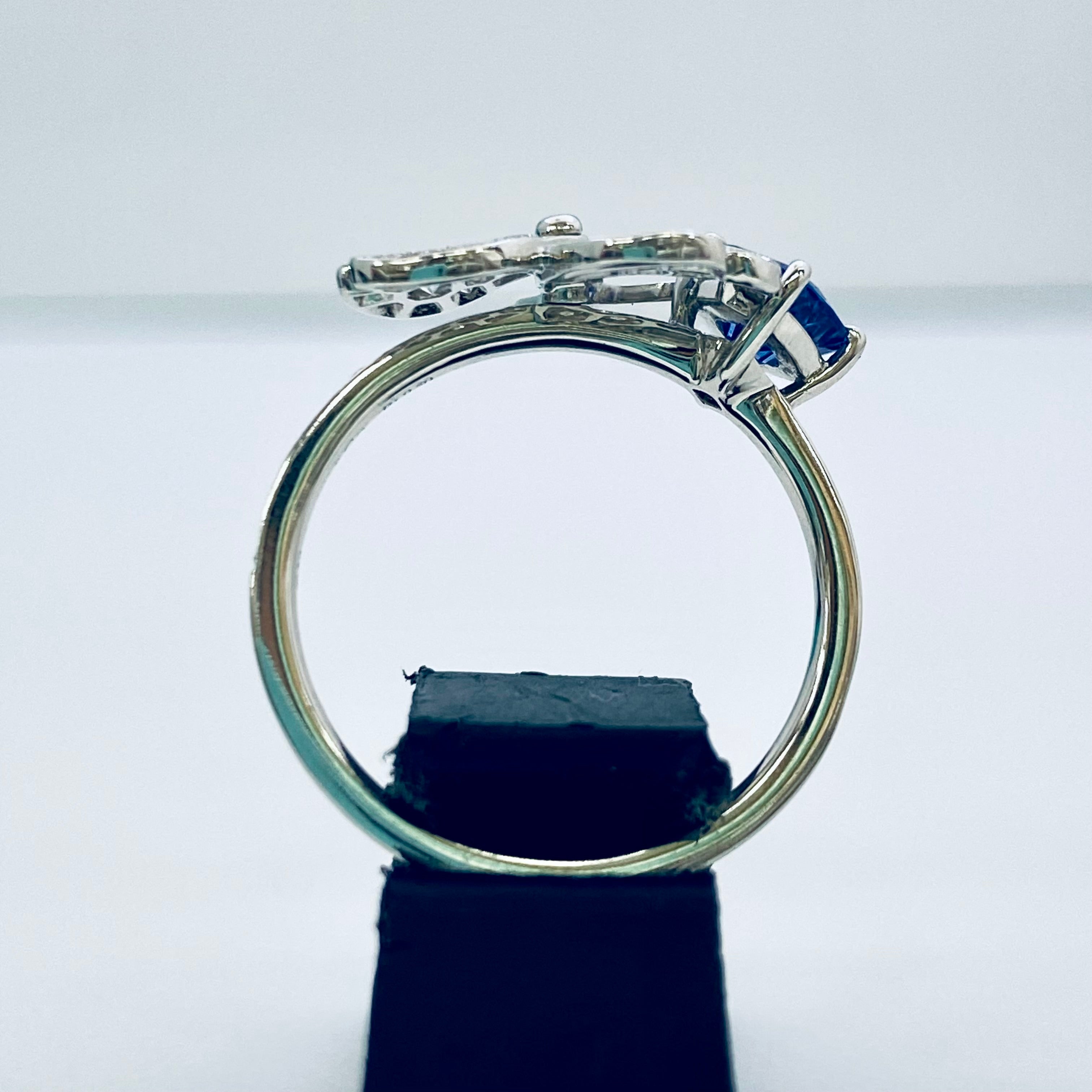 TIFFANY &Co(ティファニー)_ペーパーフラワー Ptプラチナ950_タンザナイト/ダイヤモンド_リング(指輪)_中古品