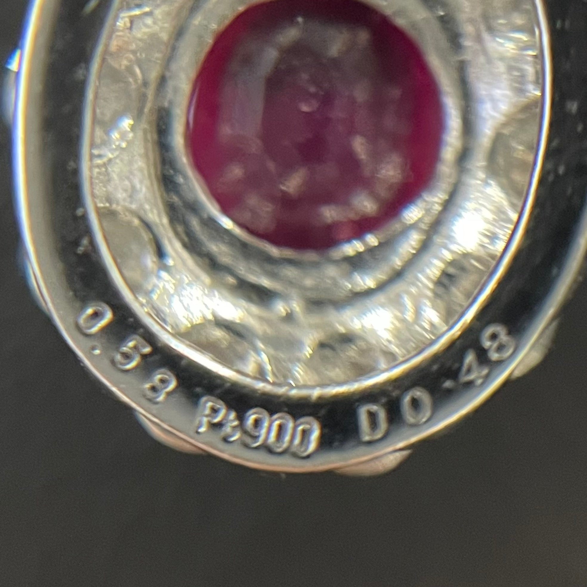 ノンブランド_ルビー/ダイヤモンドネックレス_Pt900/Pt850 4.1g_(R0.58/FD0.48ct)_中古品