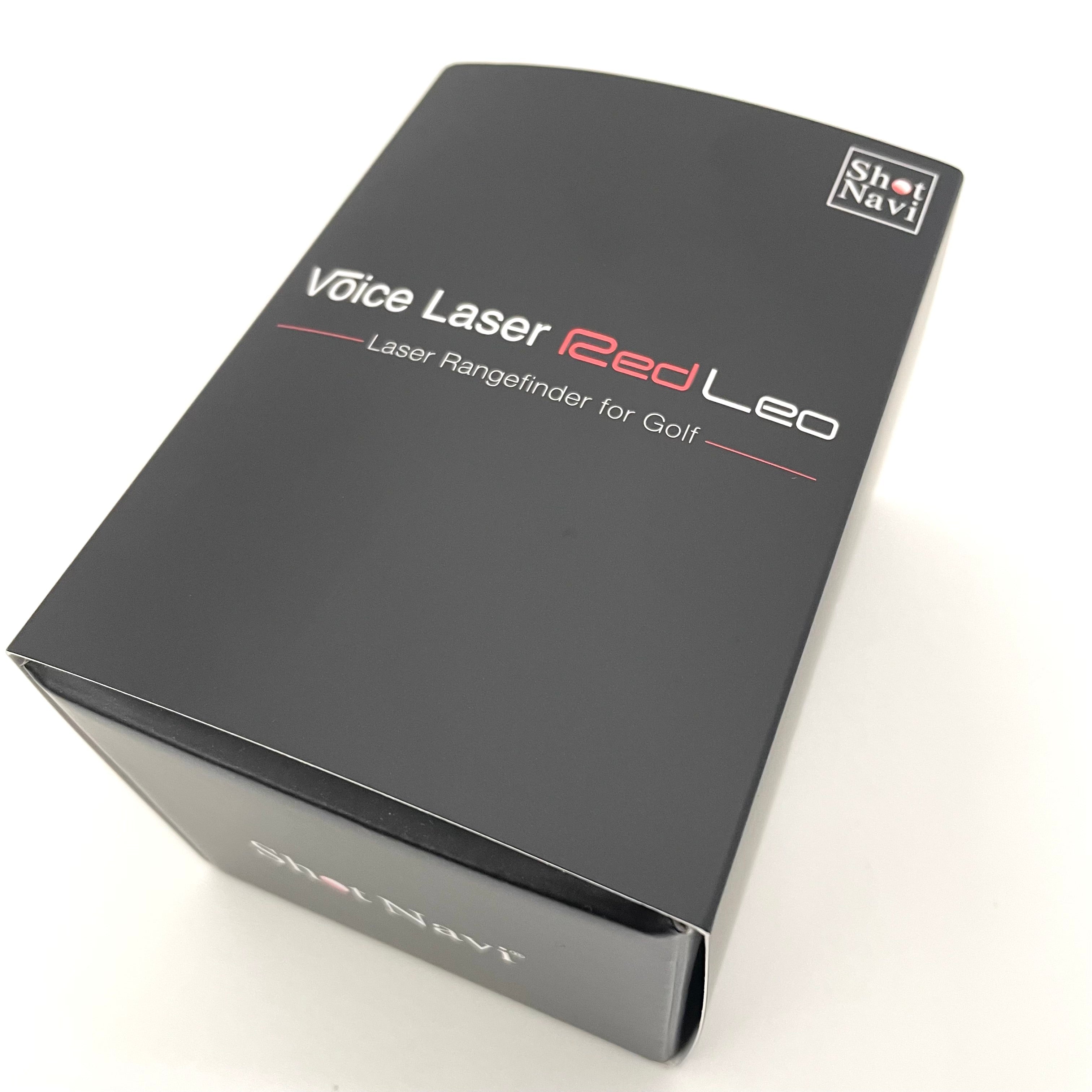 ShotNavi_( ショットナビ)_Voice Laser Red Leo BK_ゴルフ用レーザー距離測定器_未使用品
