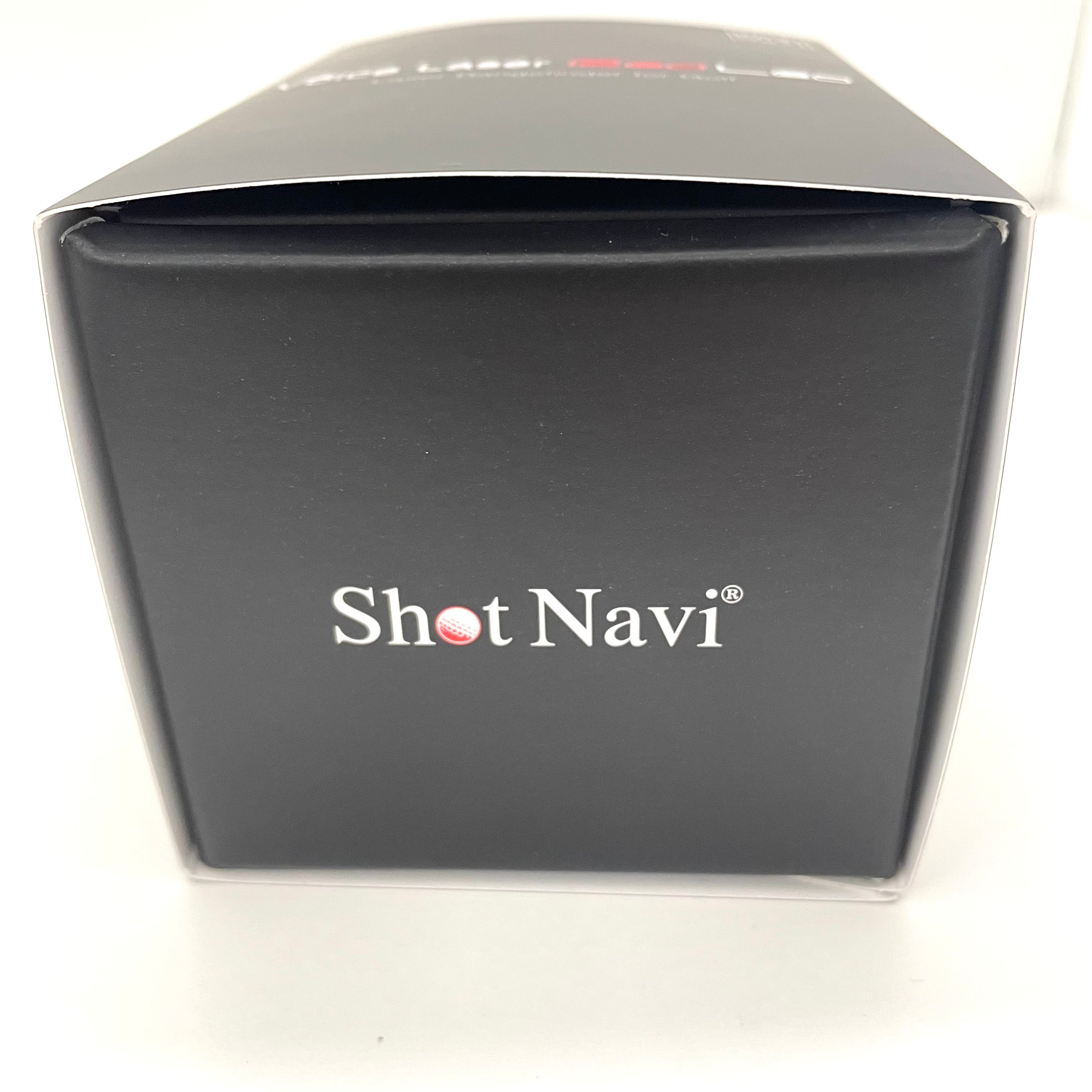 ShotNavi_( ショットナビ)_Voice Laser Red Leo BK_ゴルフ用レーザー距離測定器_未使用品